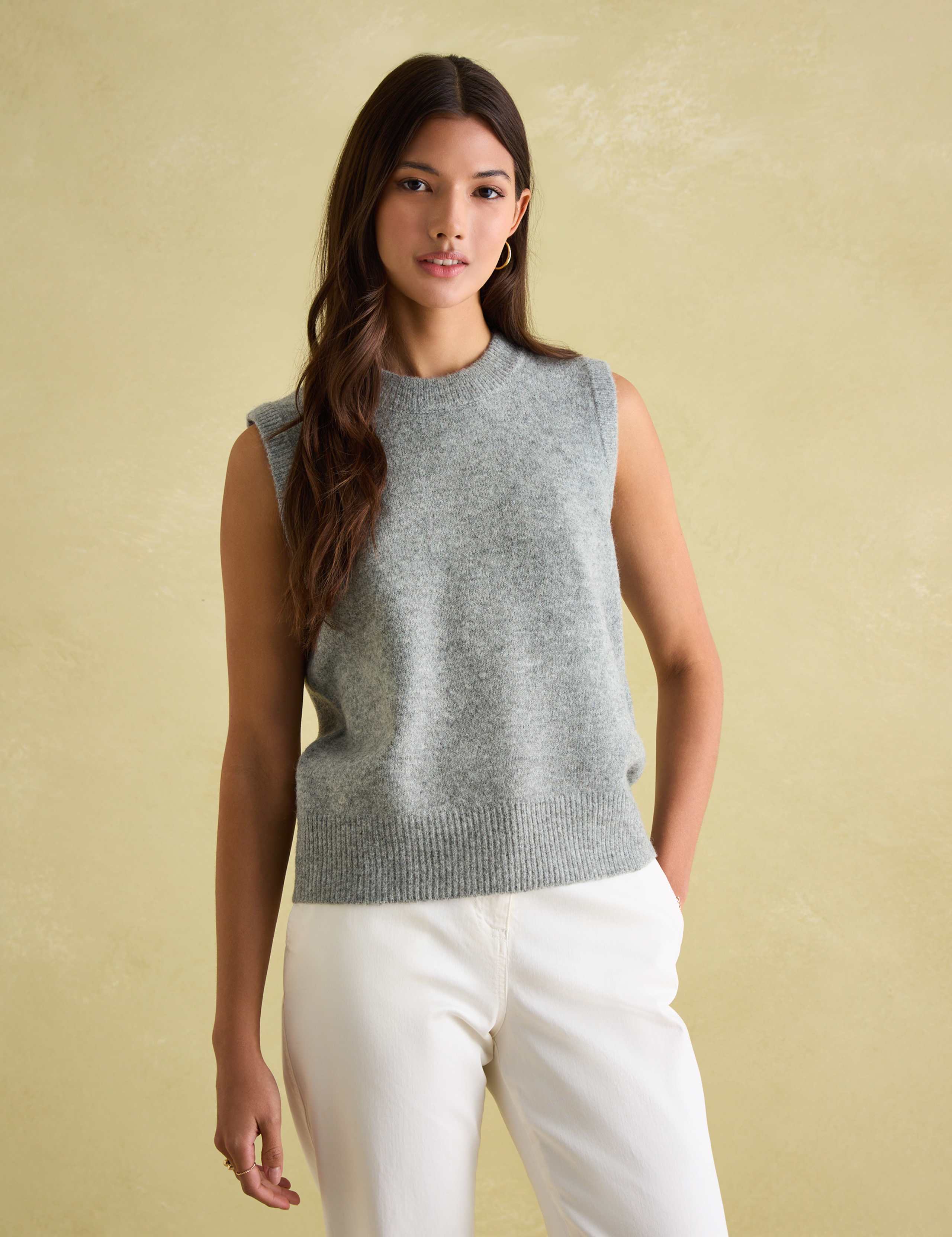 Ribbed Knitted Vest 1 of 5