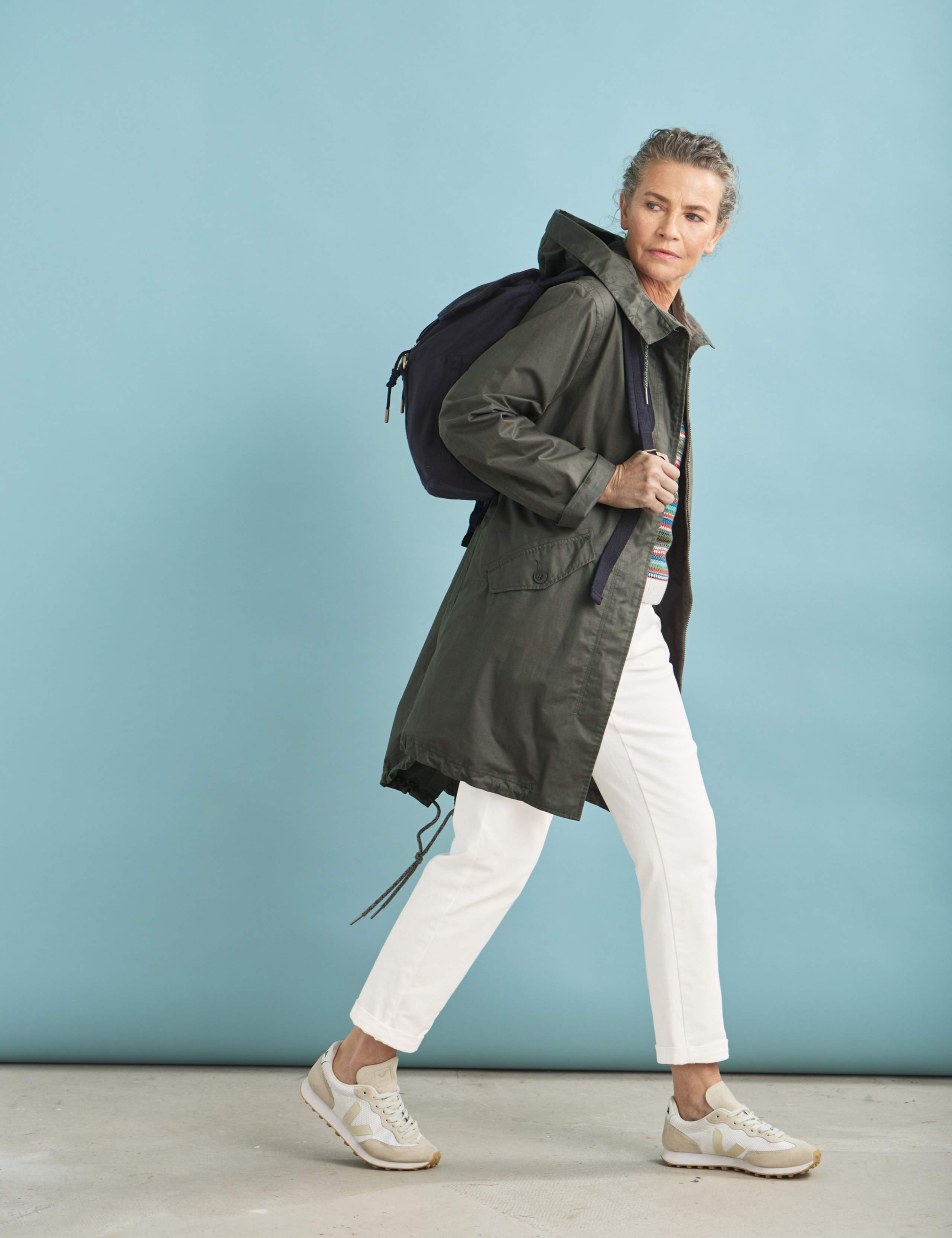 Waterproof Linen Rich Longline Raincoat 3 of 7