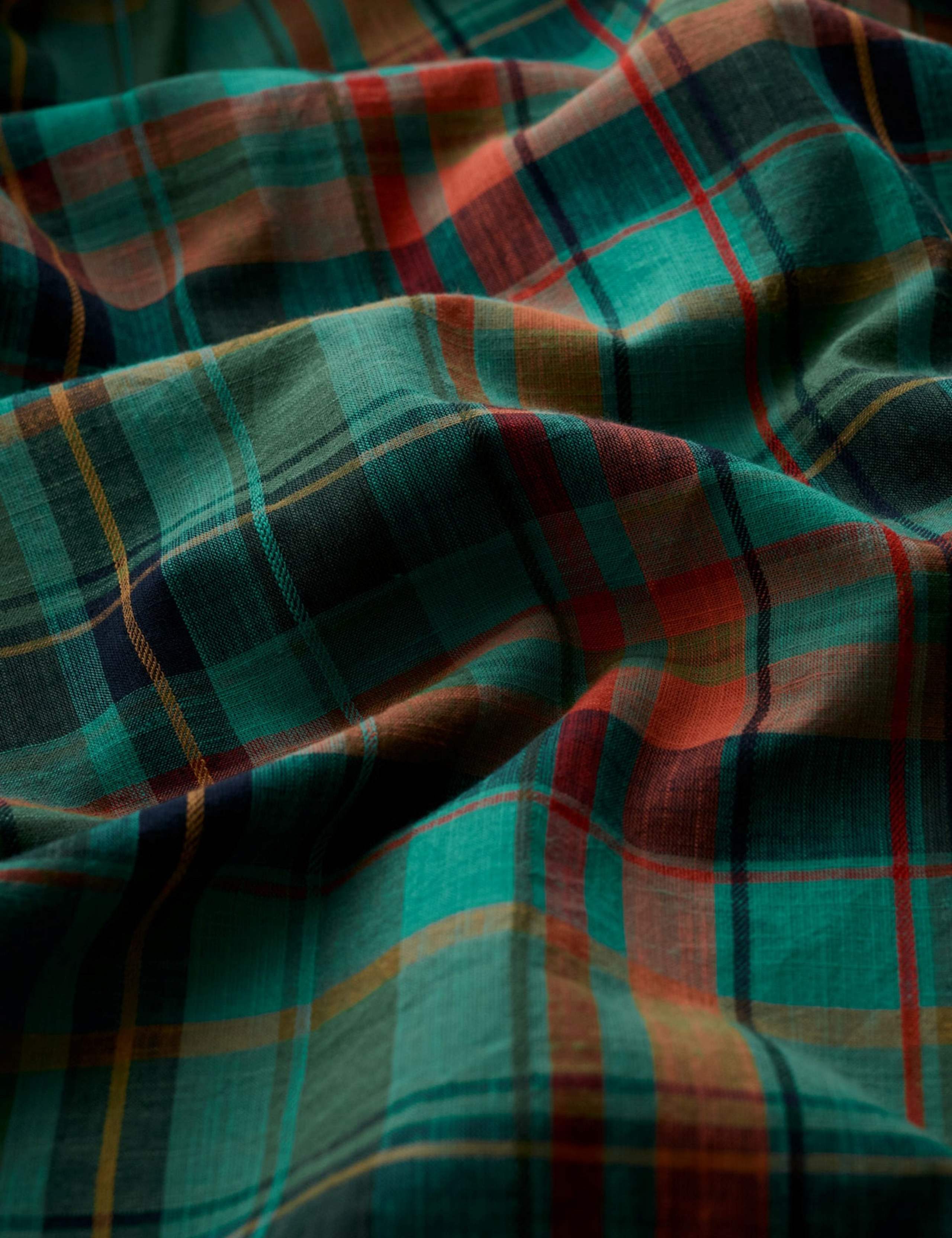 Pure Cotton Checked Relaxed Fit Midaxi Dress 3 of 6