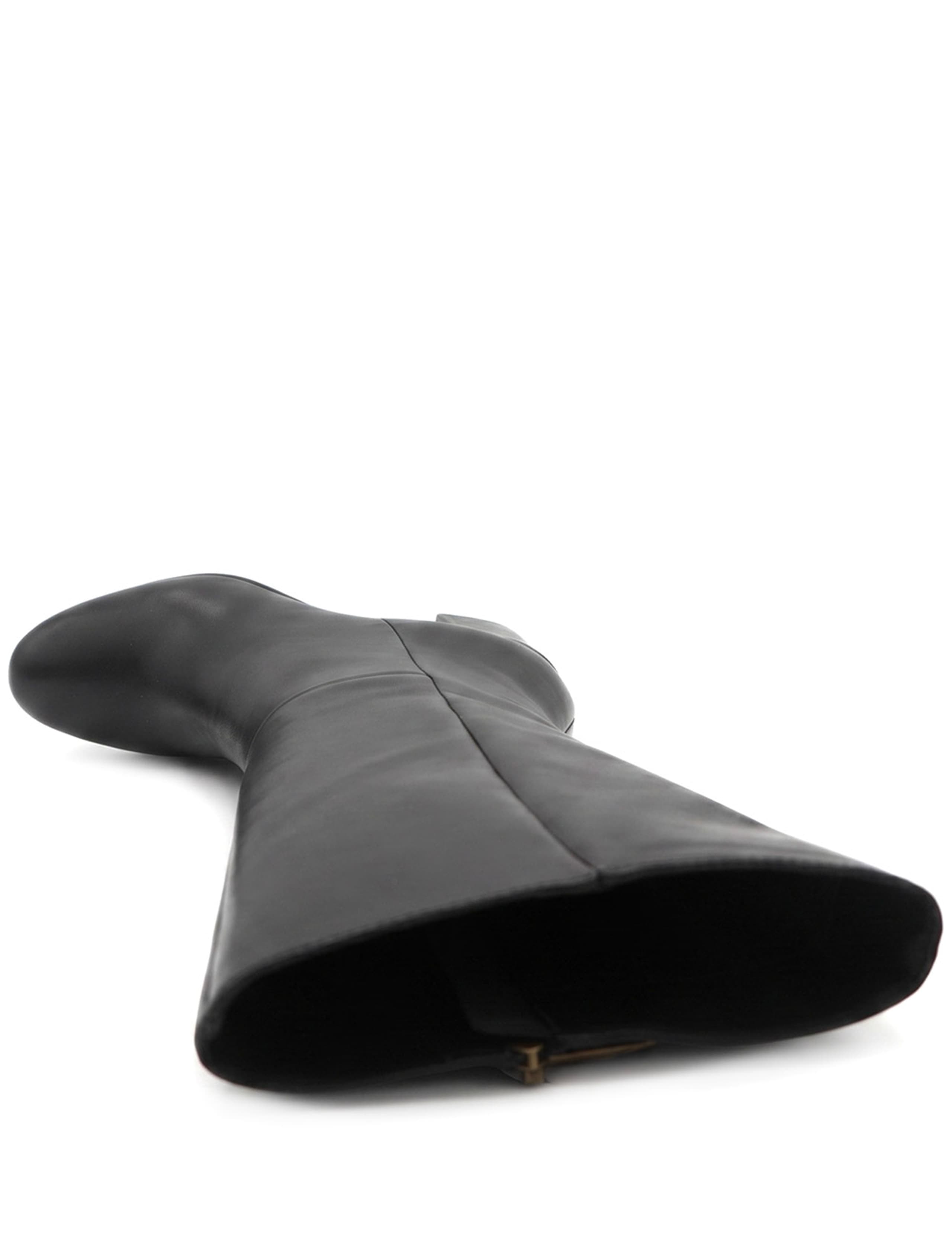Leather Block Heel Long Boots 5 of 6