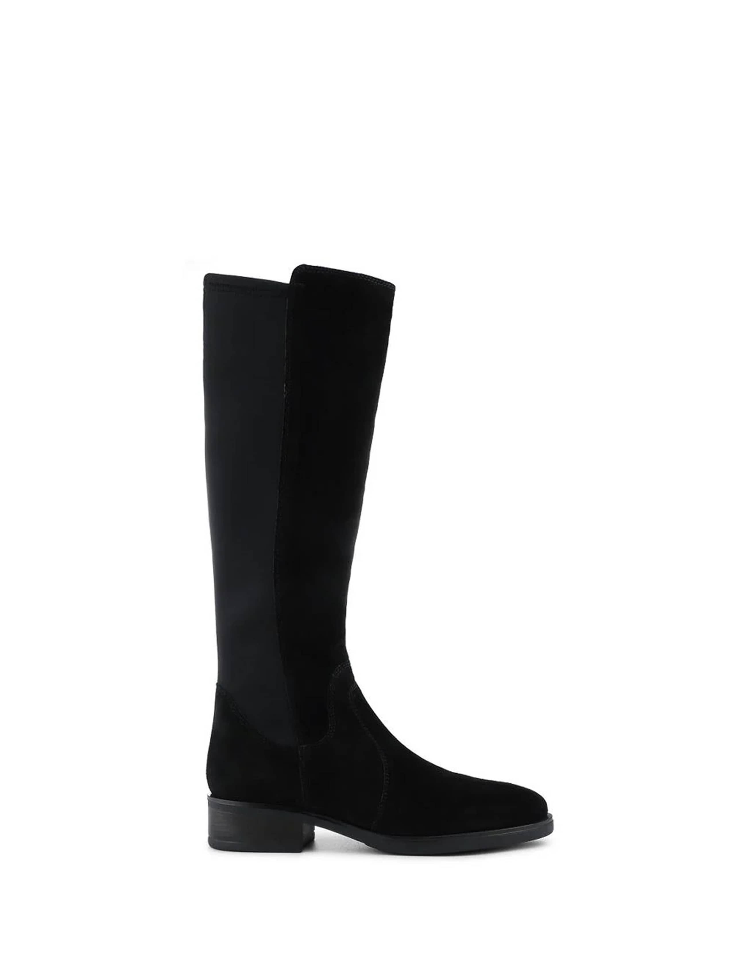 Leather Stretch-Fit Long Boots 2 of 6