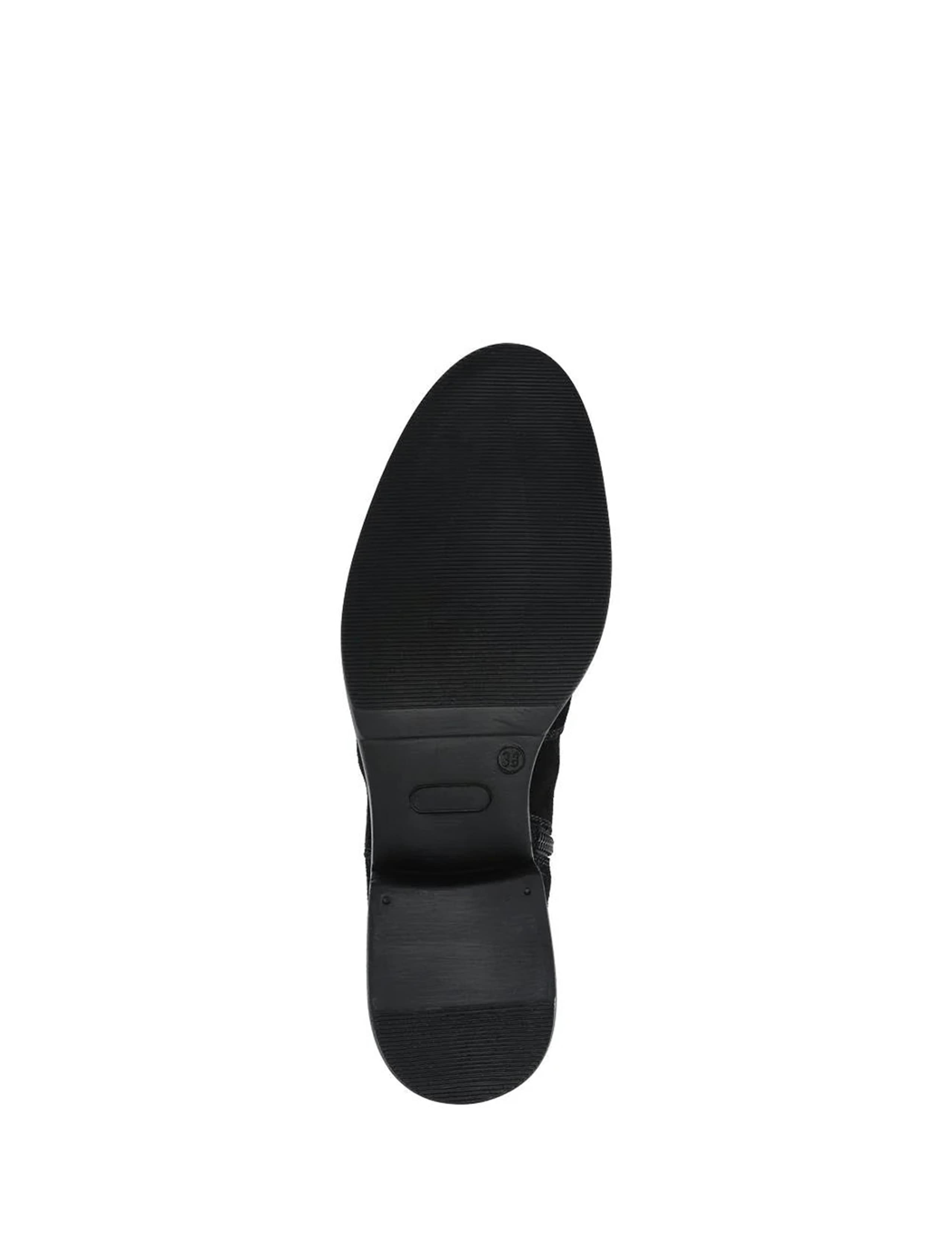 Leather Stretch-Fit Long Boots 6 of 6