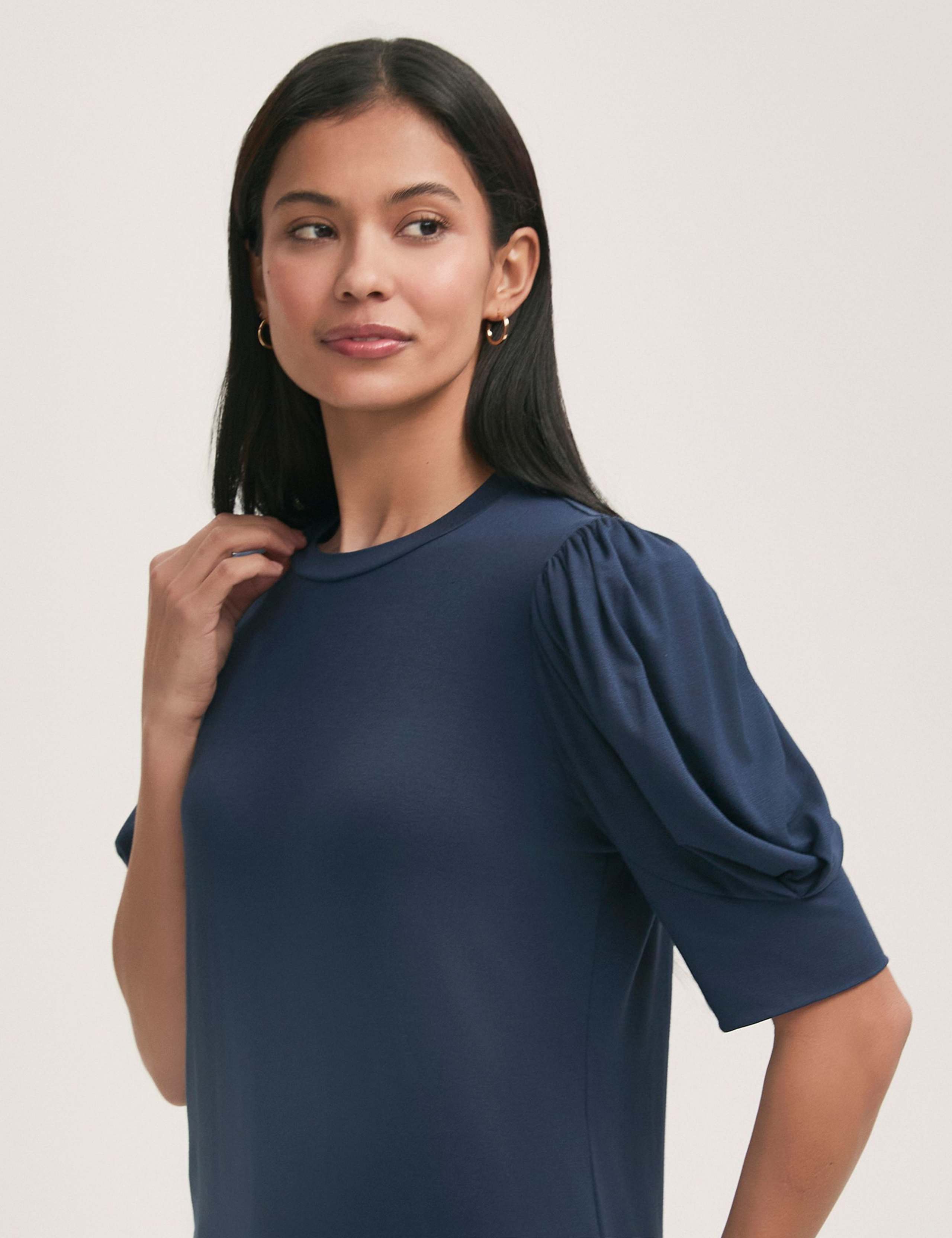 Jersey Puff Sleeve T-Shirt 4 of 4