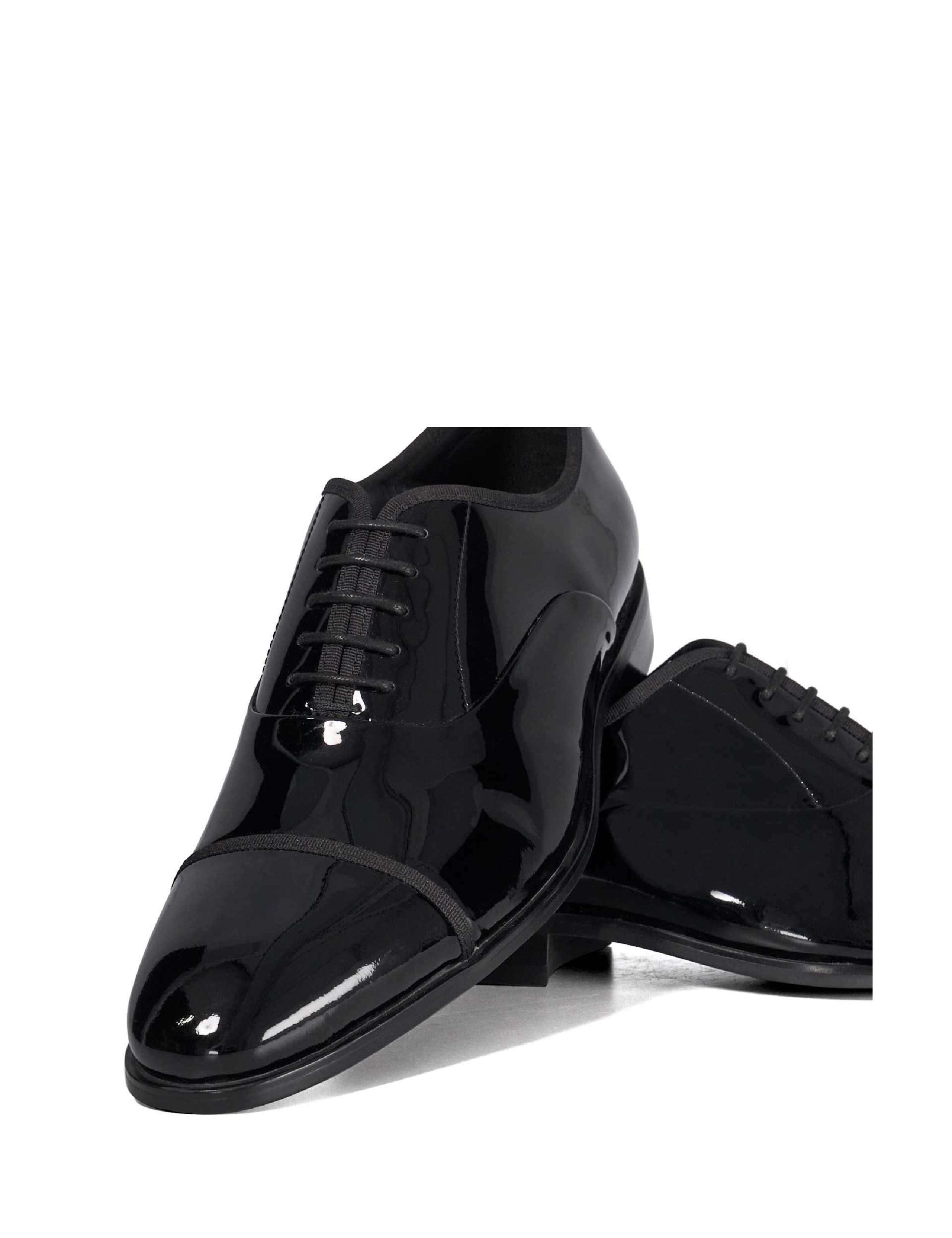 Wide Fit Patent Lace Up Oxford Shoes 5 of 5