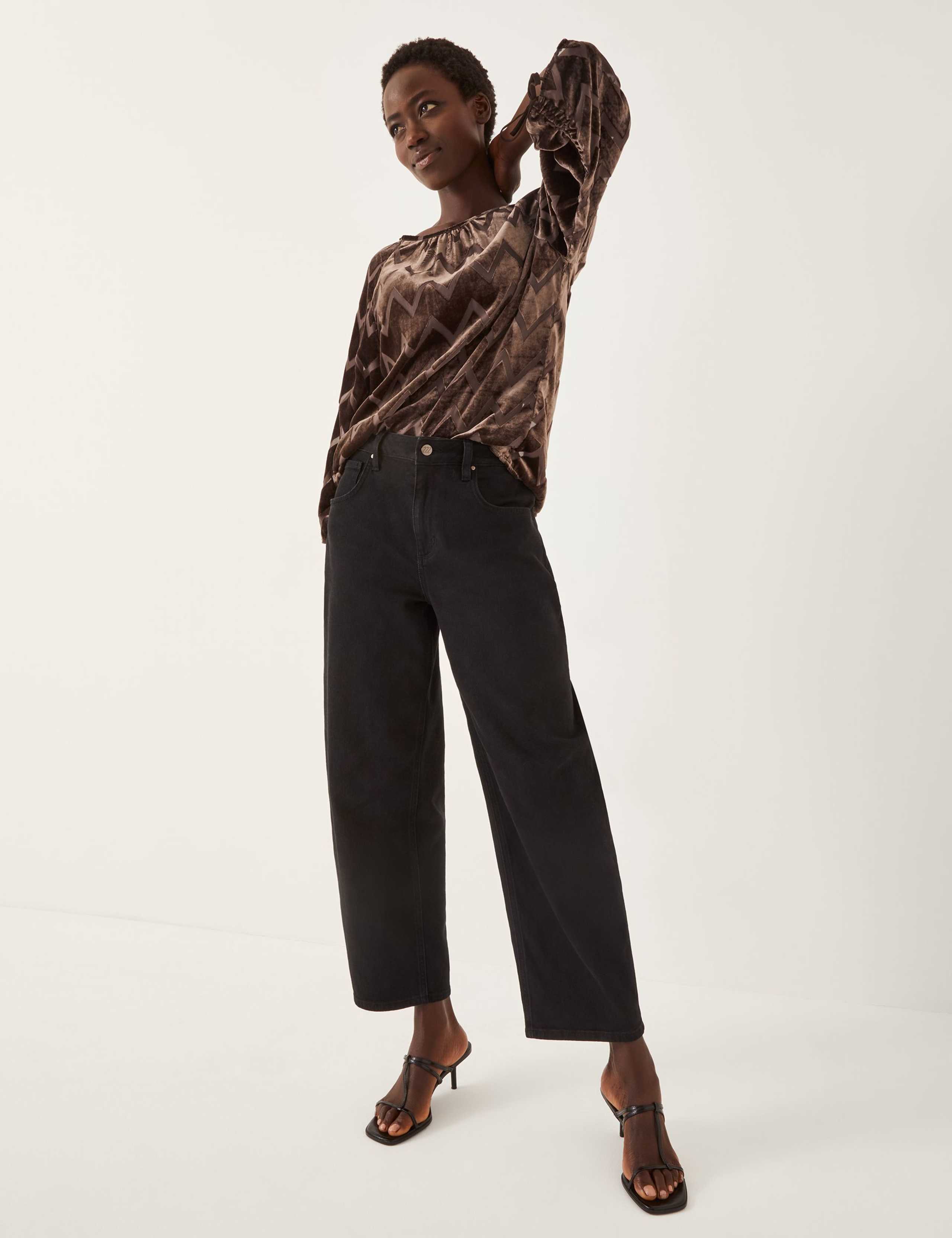 Velvet Geometric Blouse 5 of 5