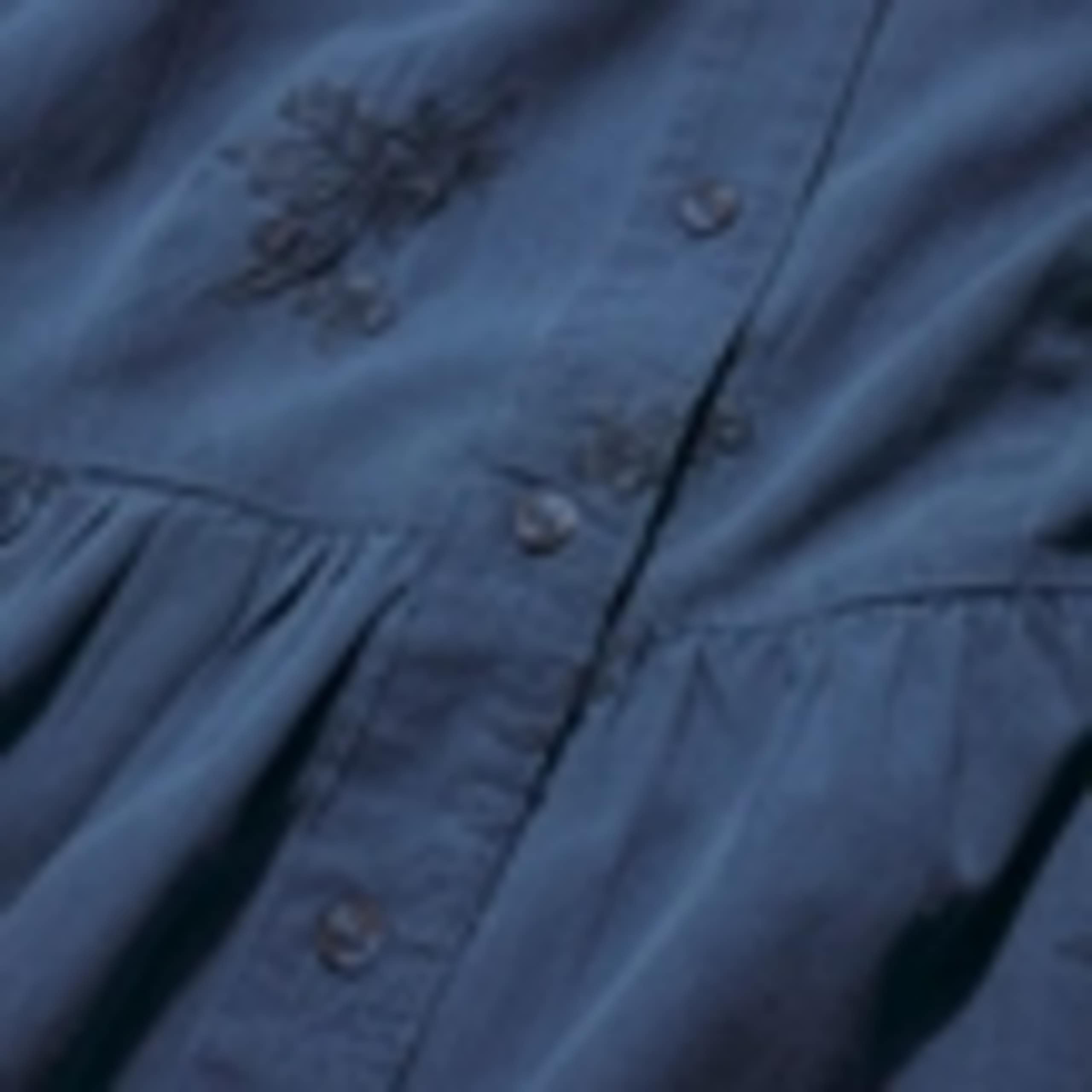 Pure Cotton Embroidered Midi Shirt Dress 5 of 5