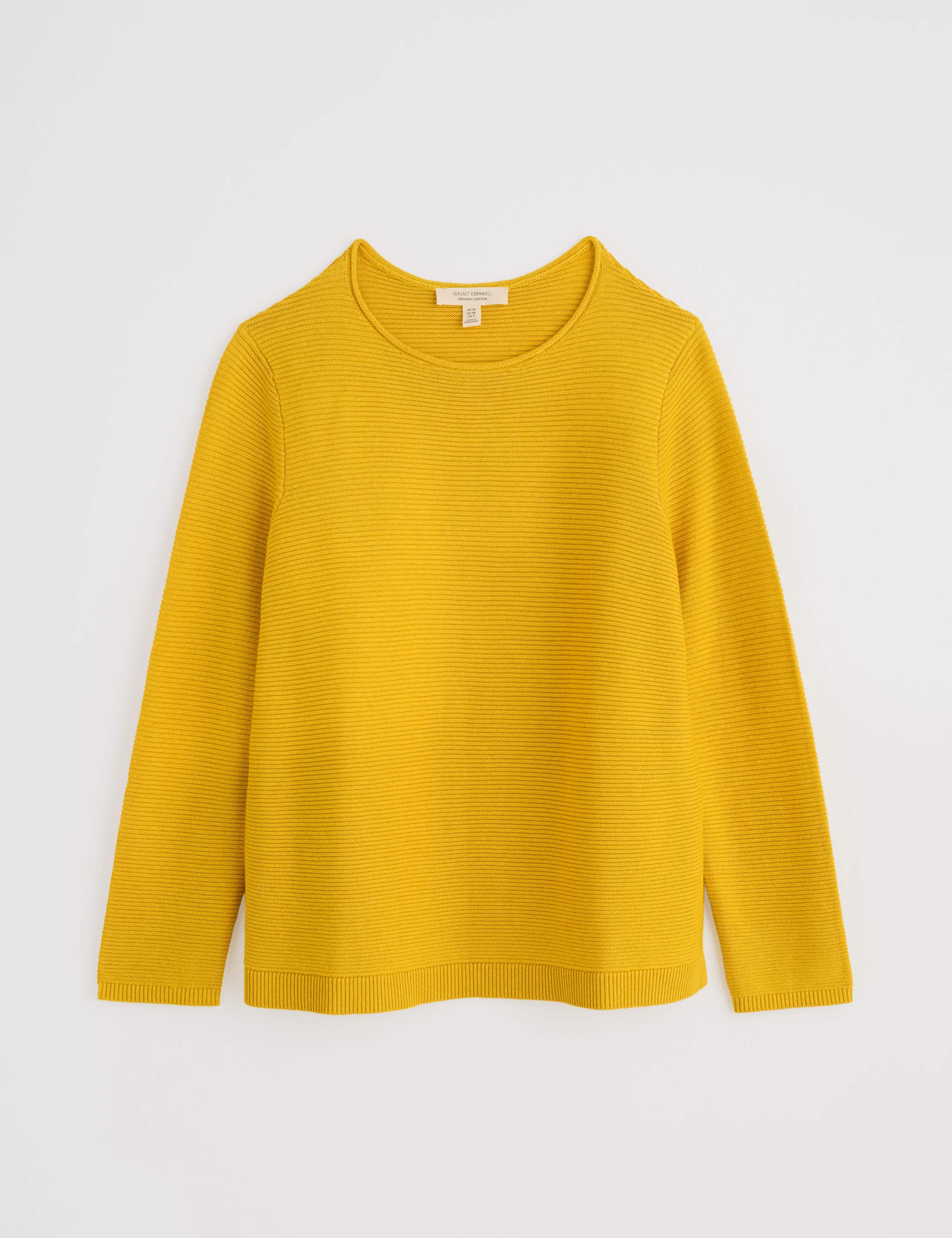 Pure Cotton Textured Crew Neck Jumper 2 of 4