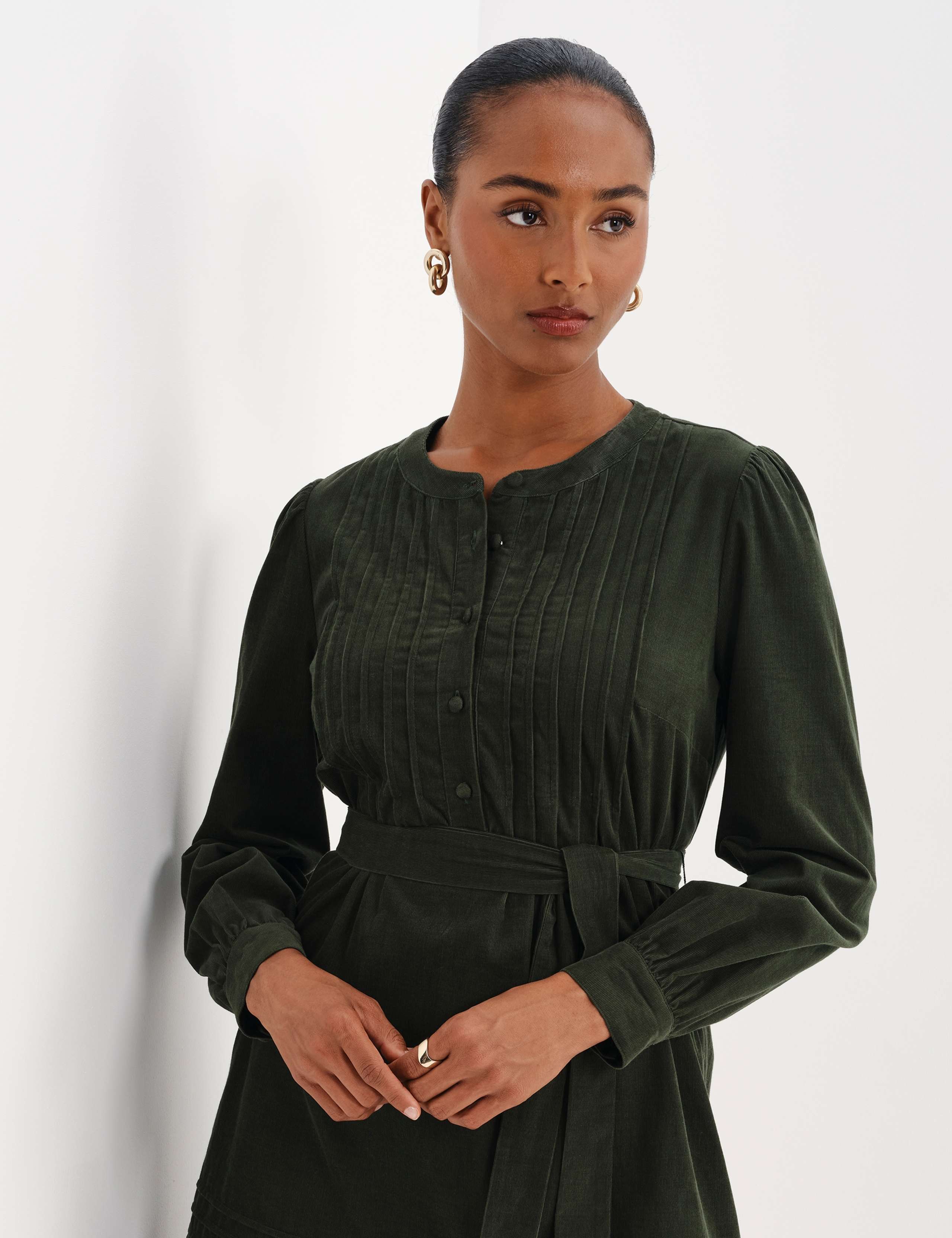 Cord Tie Waist Mini Dress 8 of 10