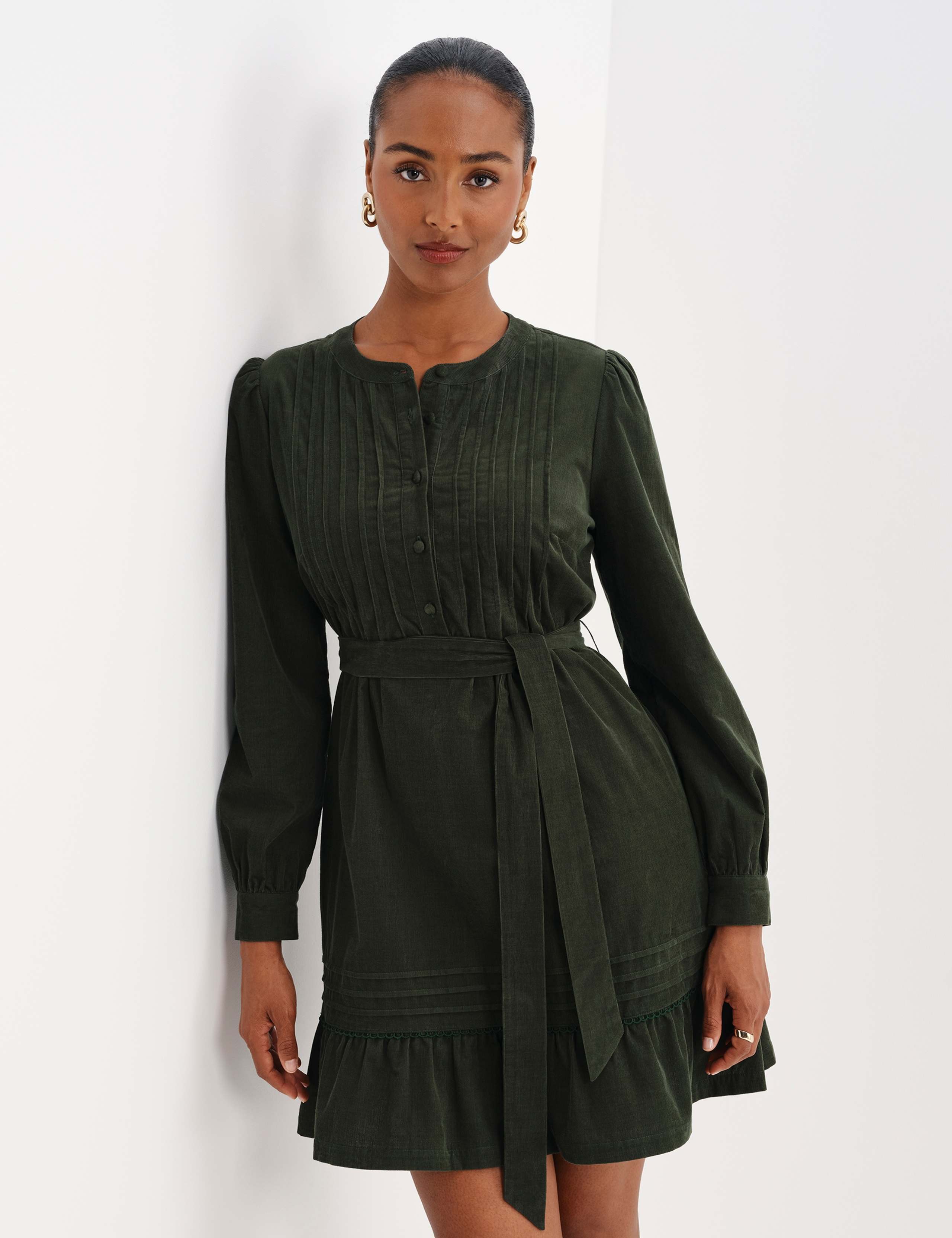 Cord Tie Waist Mini Dress 9 of 10