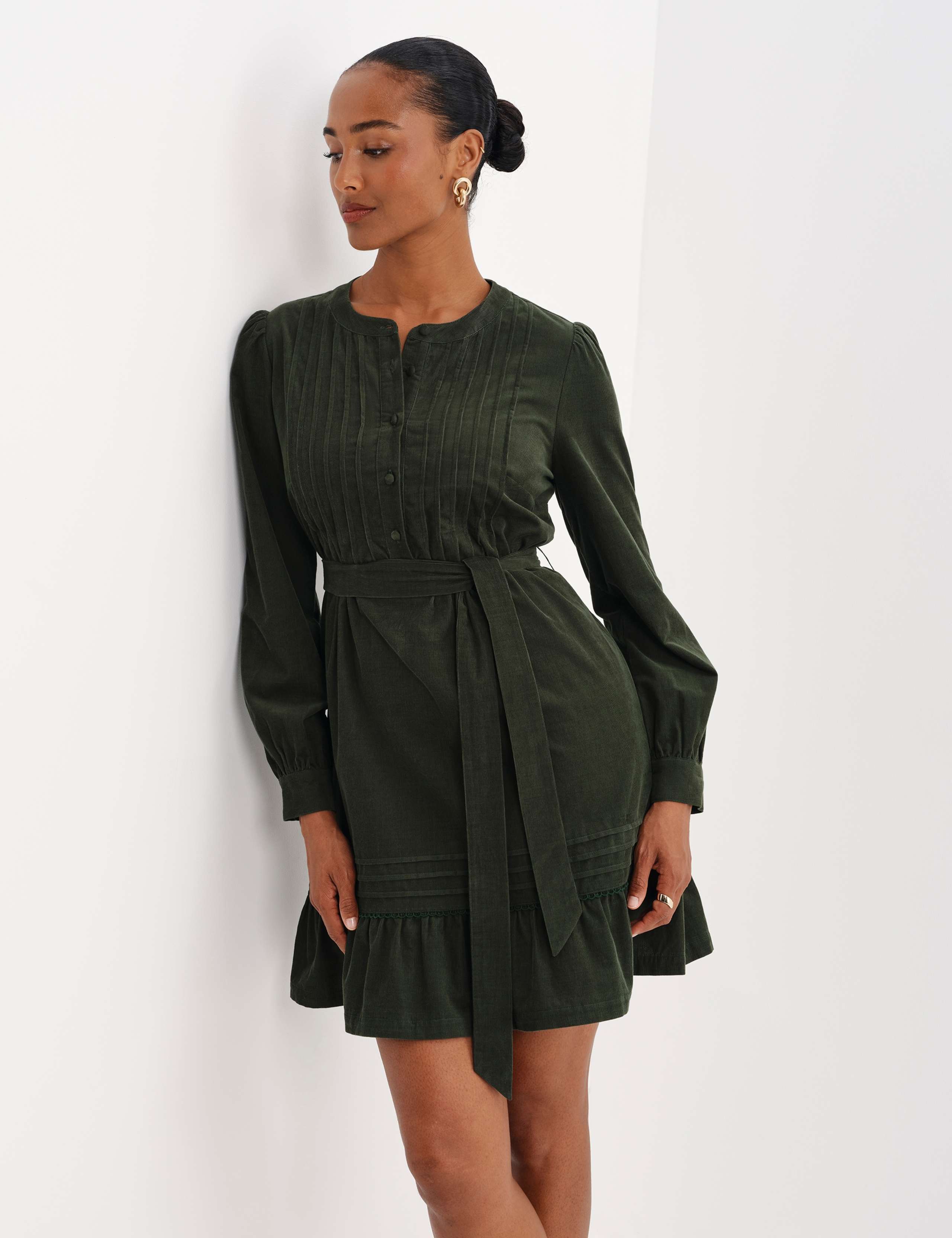 Cord Tie Waist Mini Dress 10 of 10