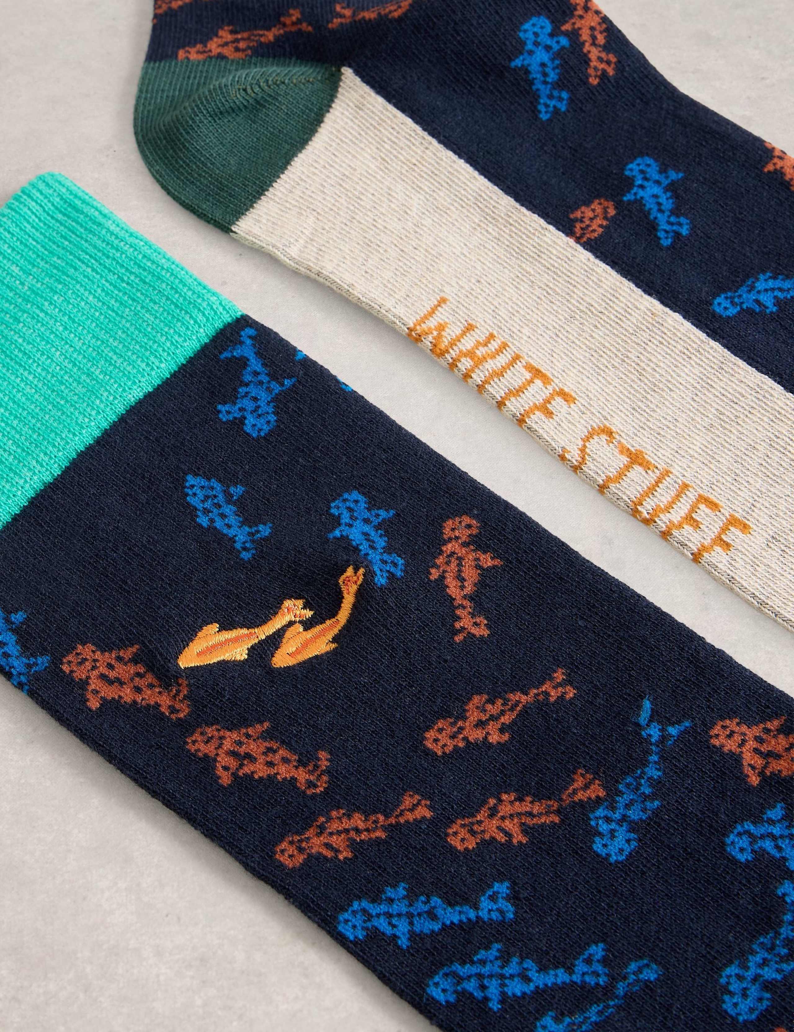 Cotton Rich Whale Socks 2 of 2