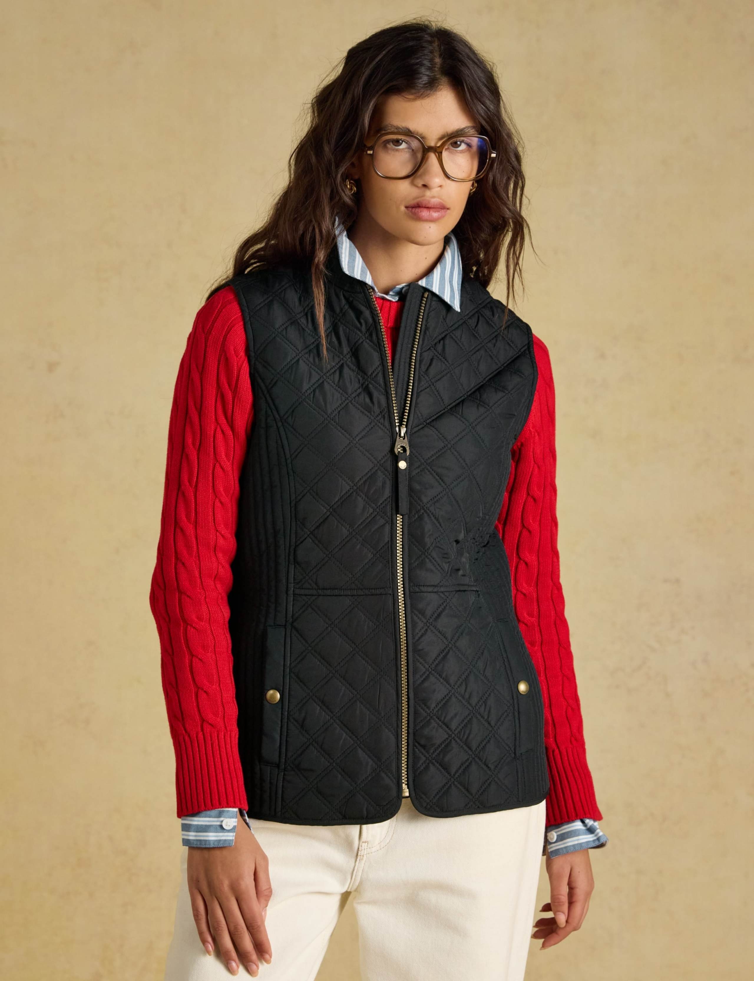 Showerproof Quilted Zip Through Gilet 1 of 7