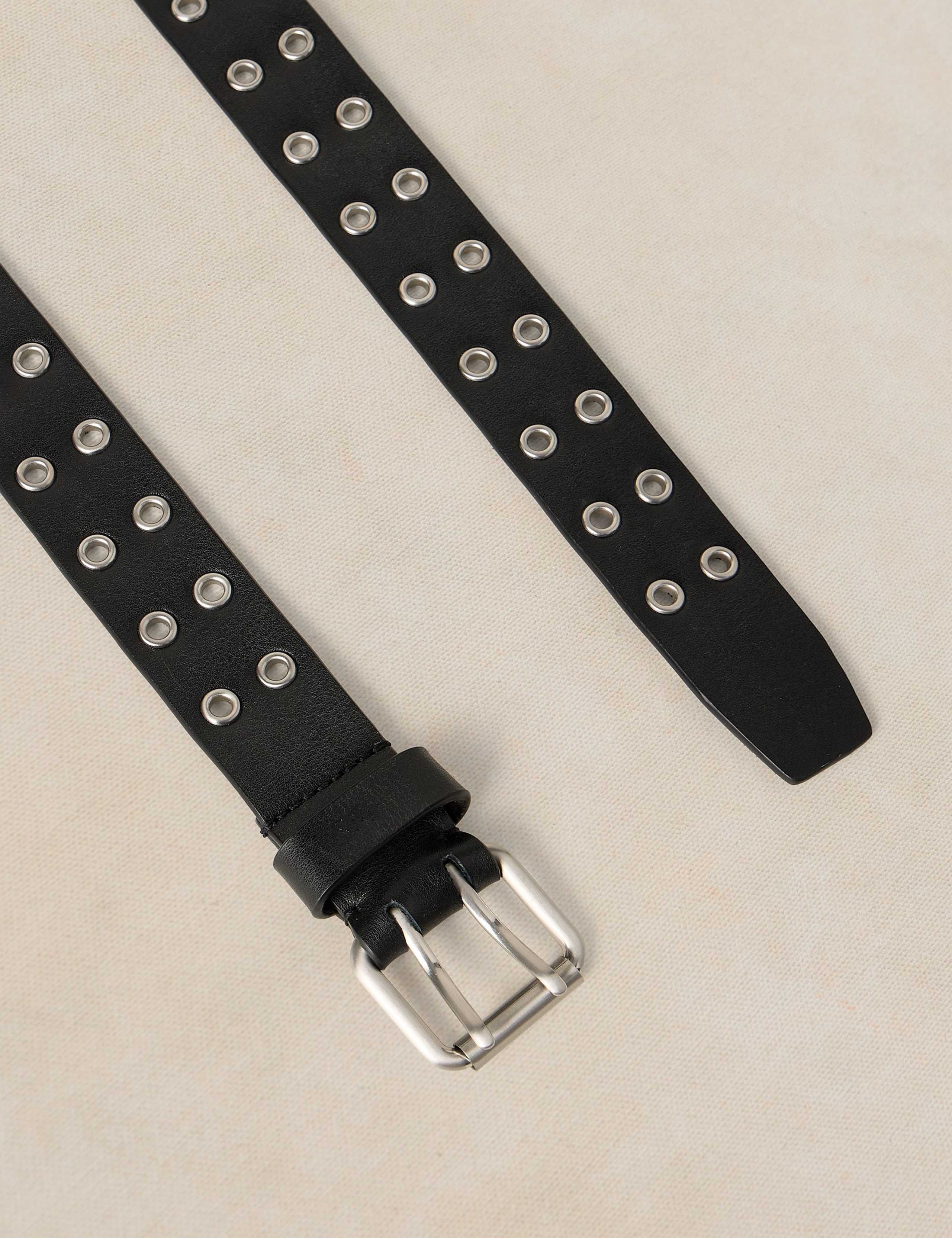 Multi Eyelet Leather Belt 3 of 3