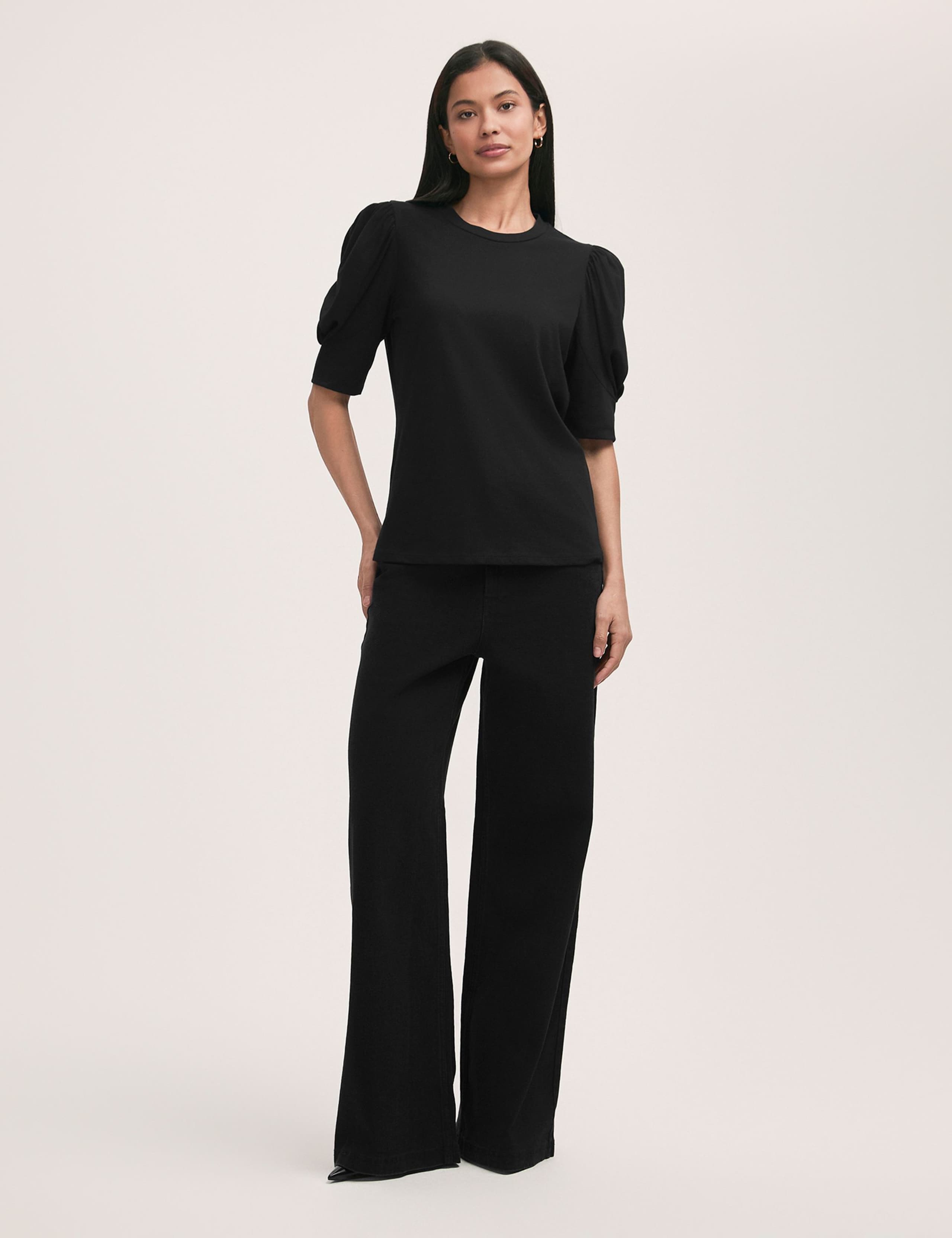 Jersey Puff Sleeve T-Shirt 2 of 4