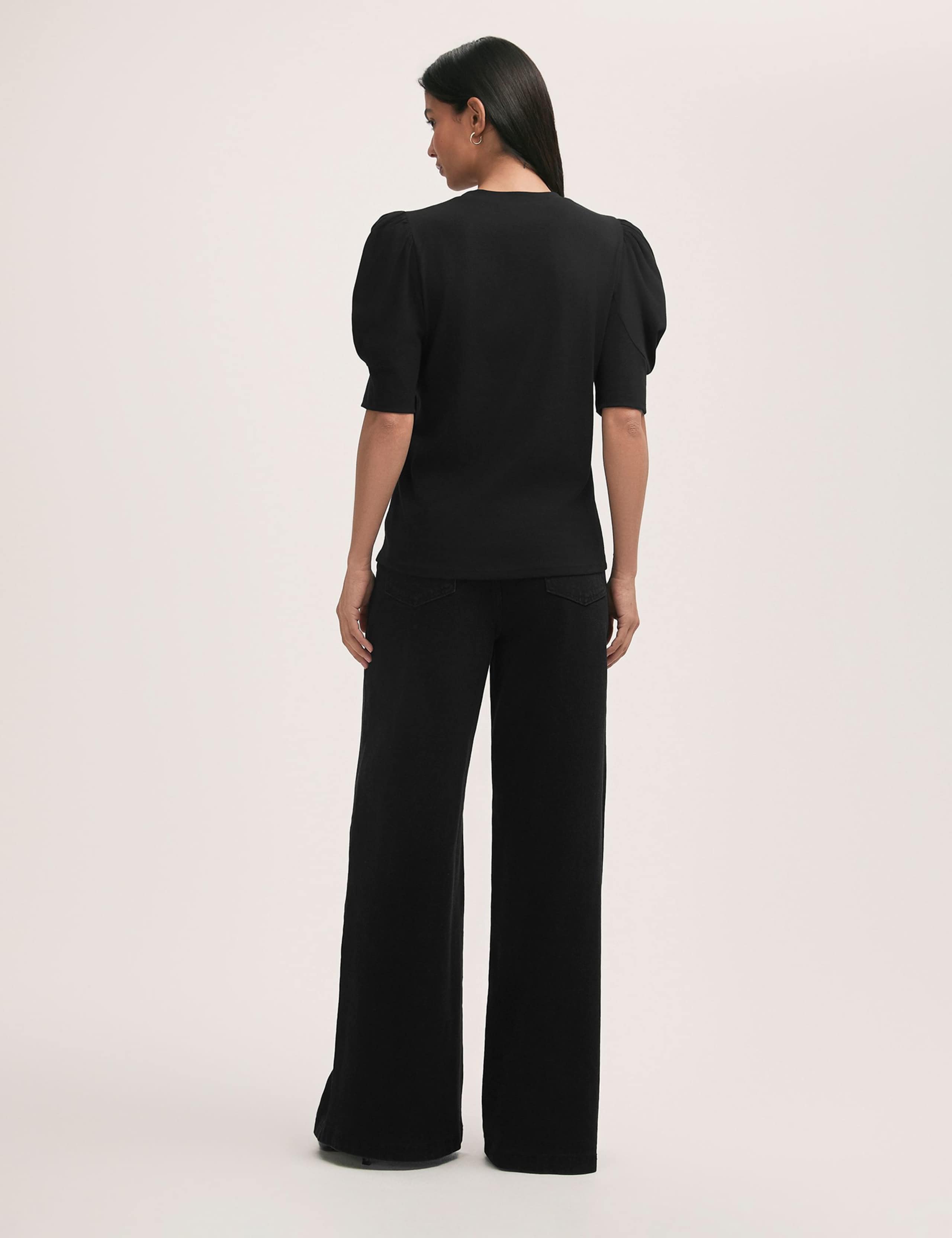 Jersey Puff Sleeve T-Shirt 3 of 4