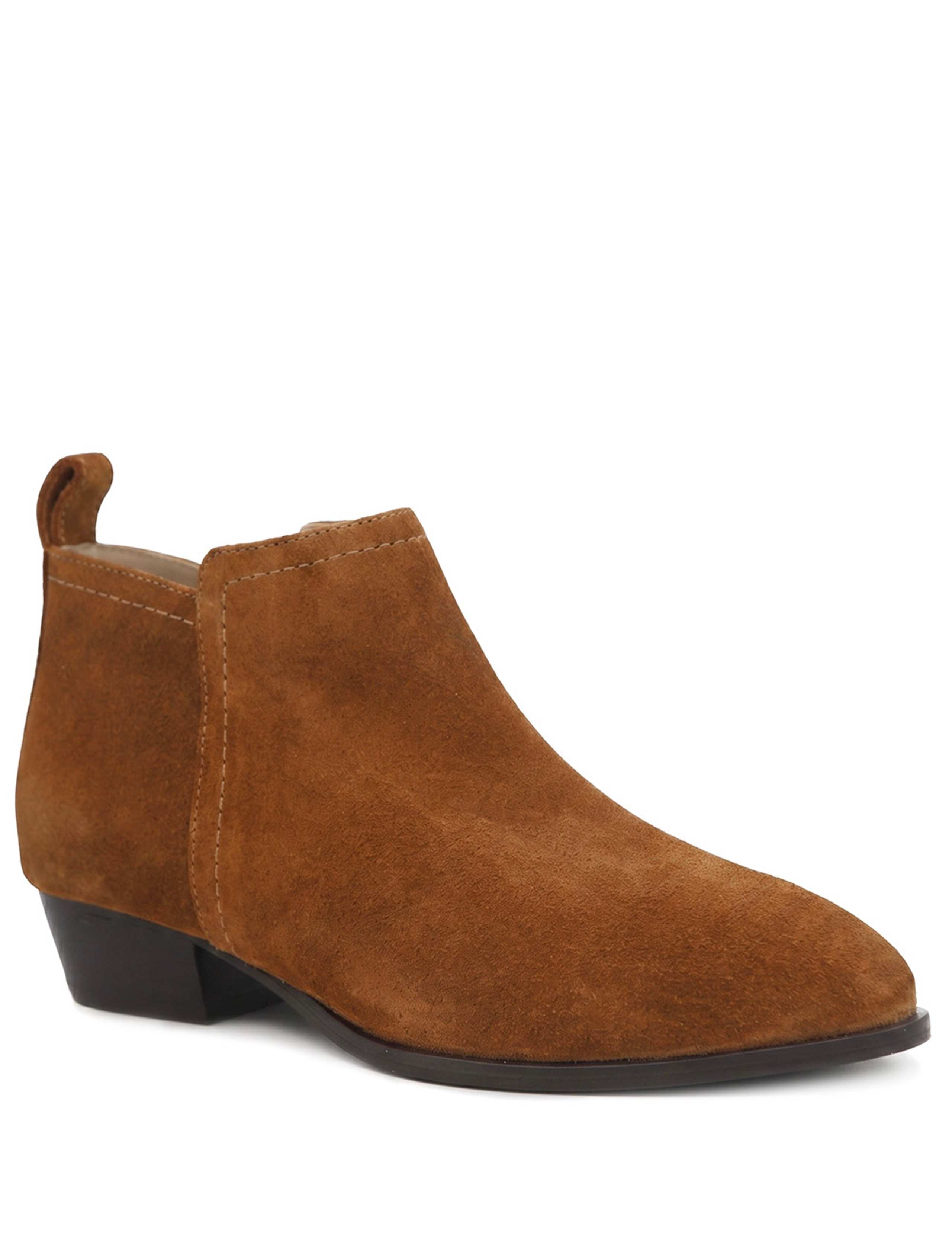 Leather Block Heel Ankle Boots 2 of 5