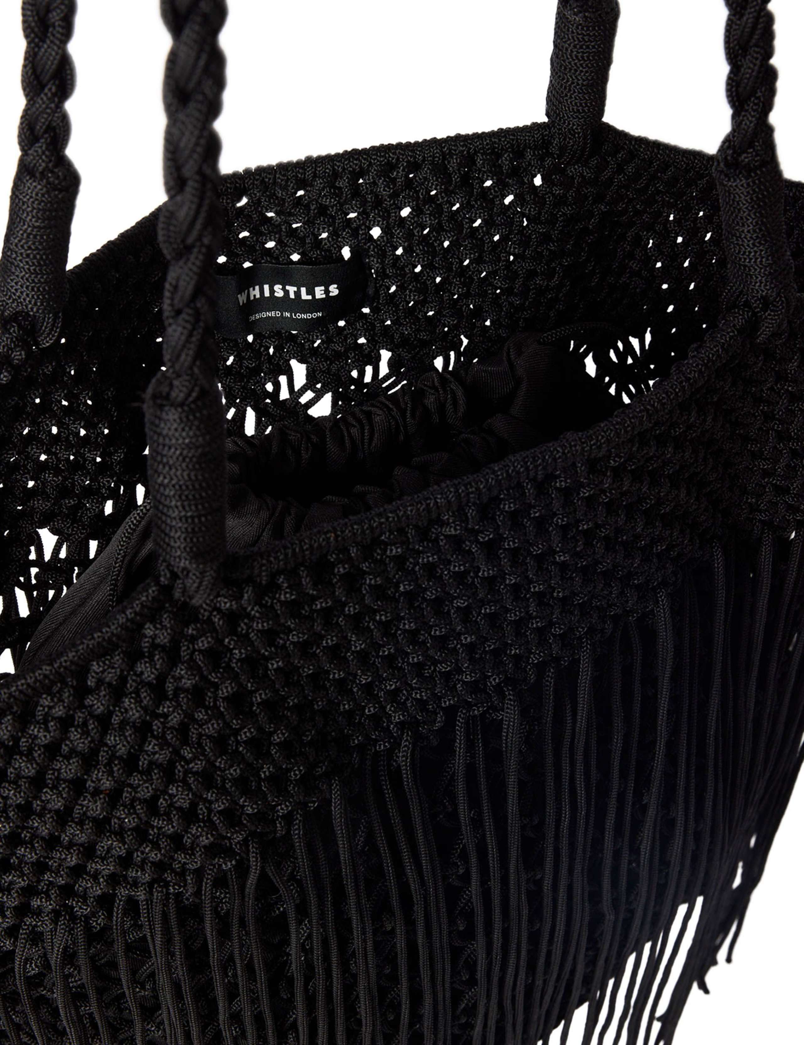 Woven Fringed Tote Bag 6 of 6