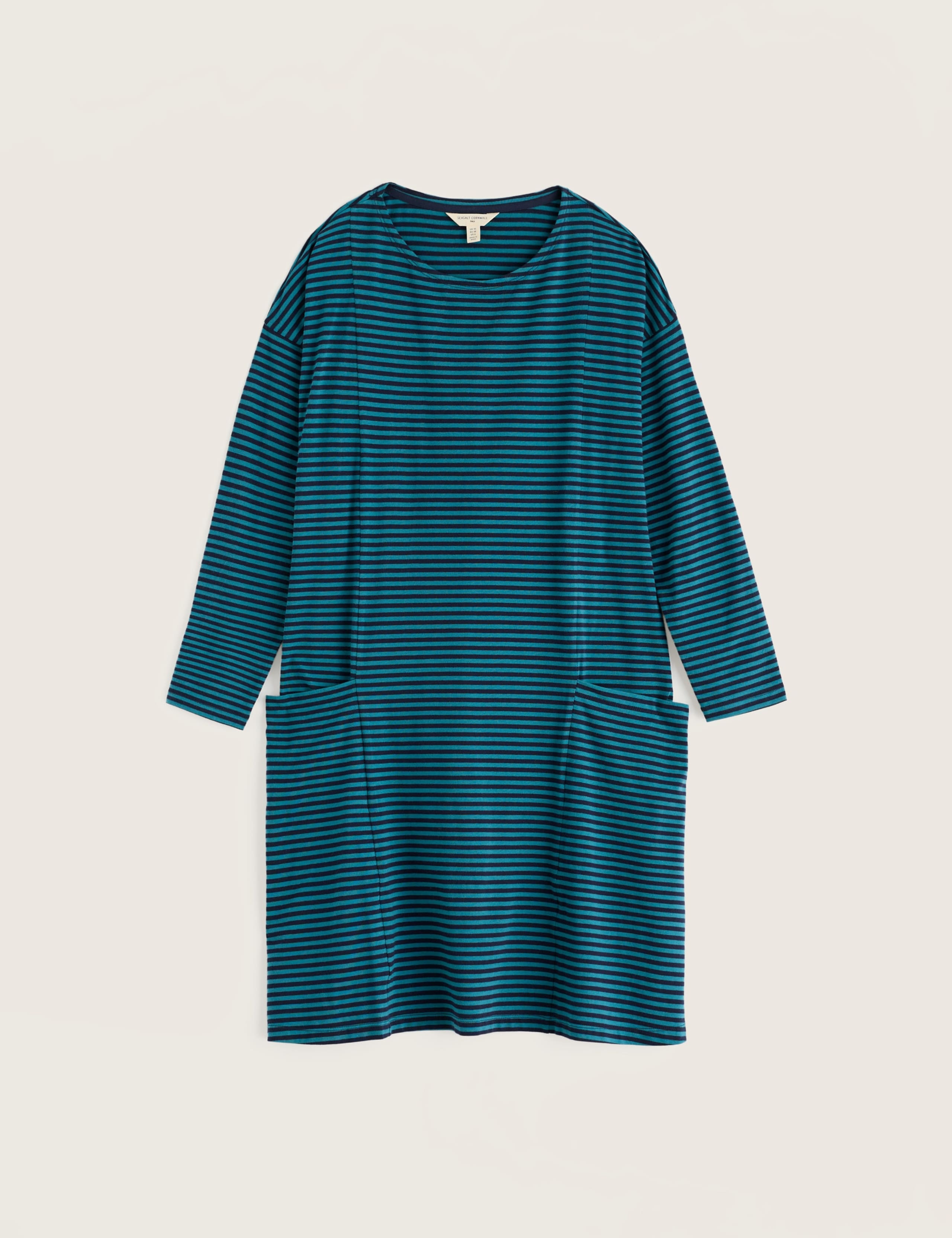 Cotton Rich Striped Knee Length Swing Dress 2 of 5