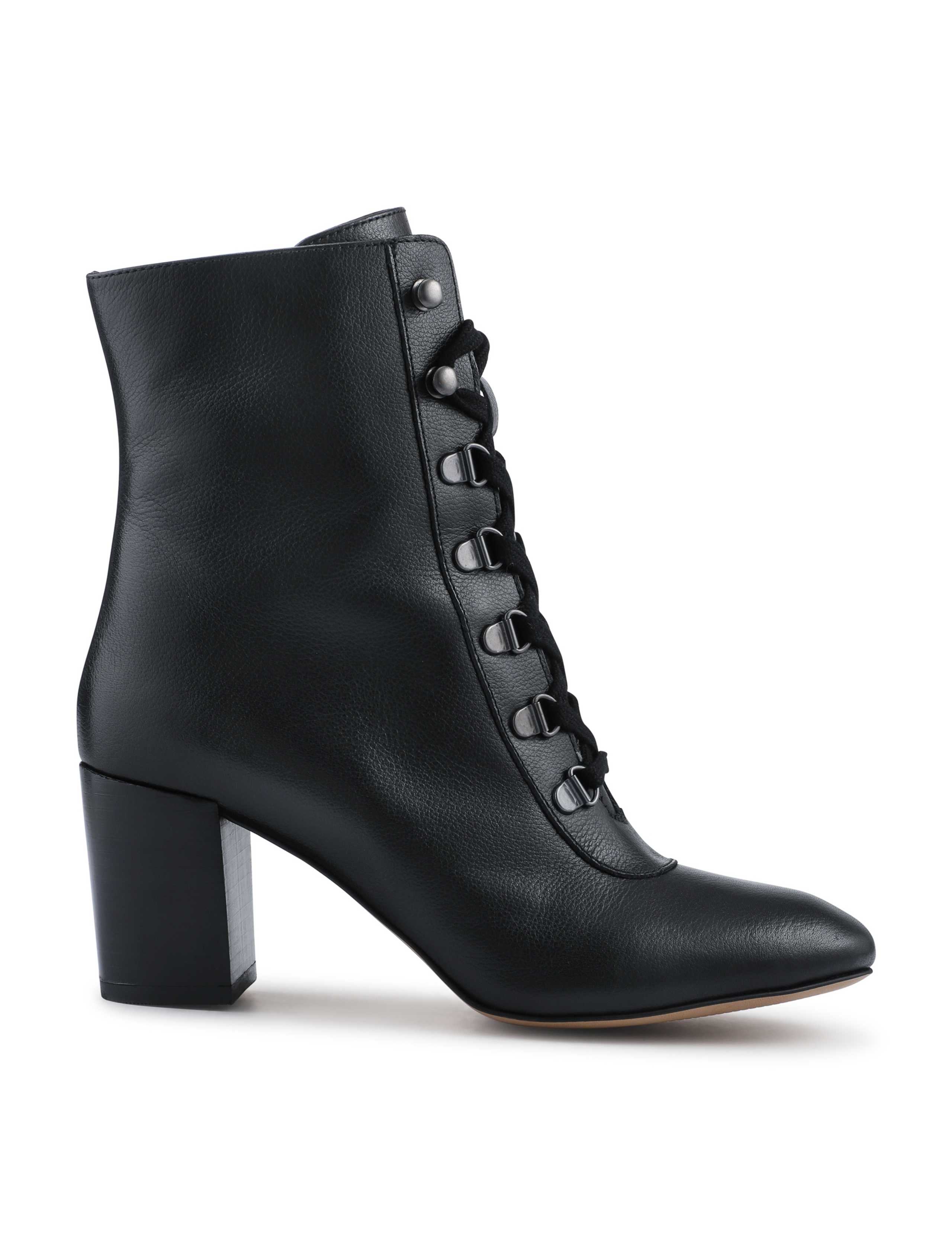 Wide Fit Lace Up Block Heel Ankle Boots 3 of 6