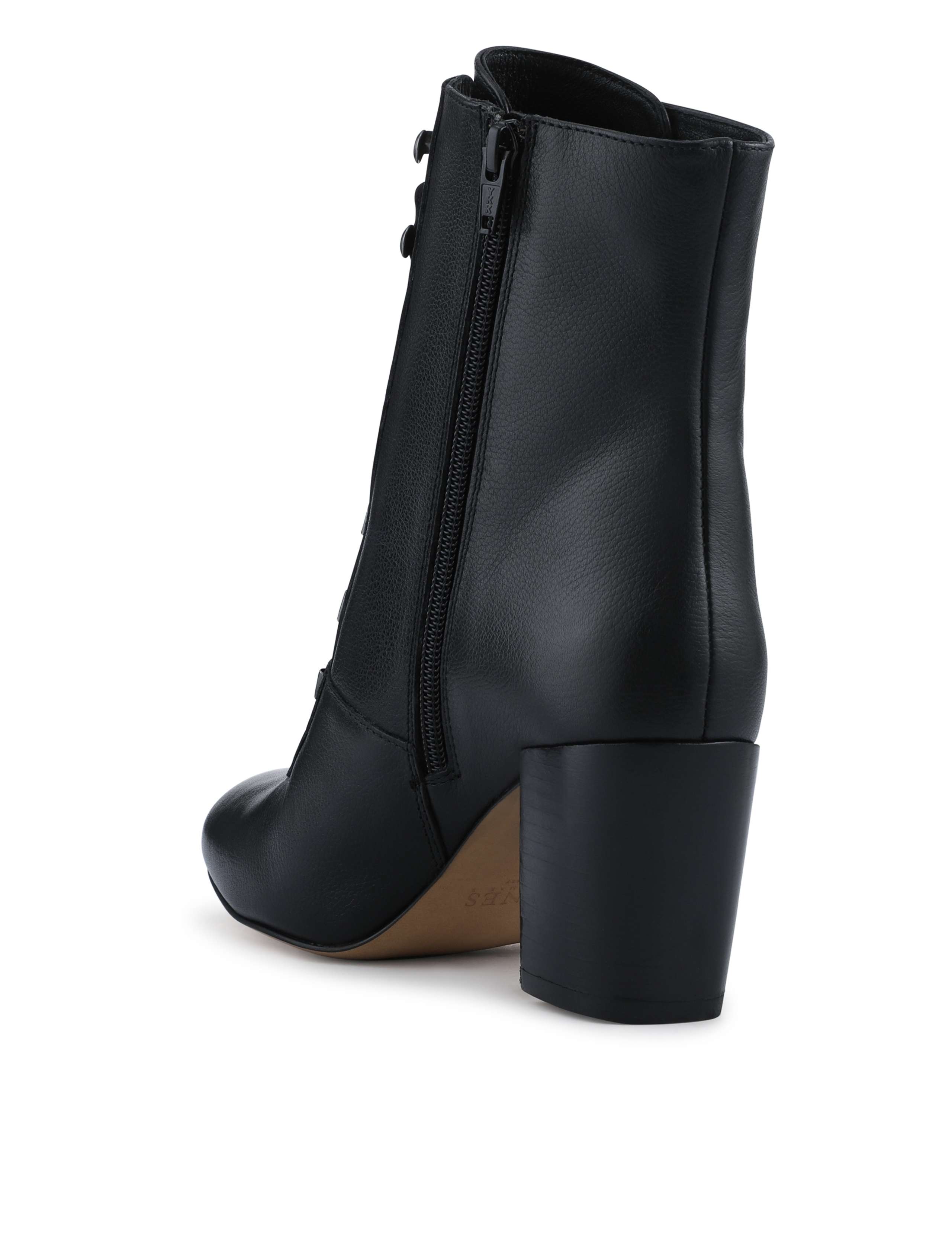 Wide Fit Lace Up Block Heel Ankle Boots 6 of 6