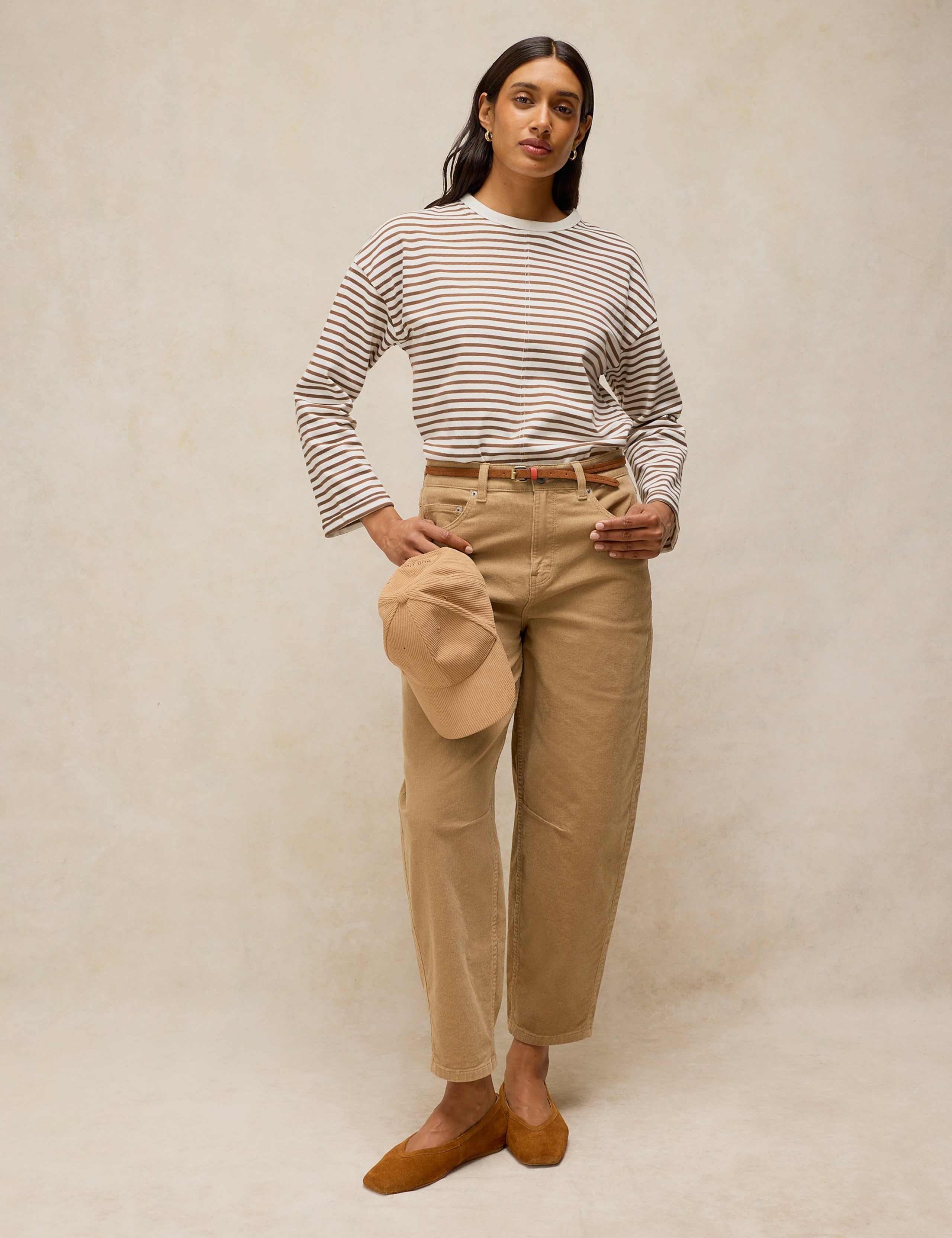 Organic Cotton Striped Regular Fit T-Shirt 1 of 6