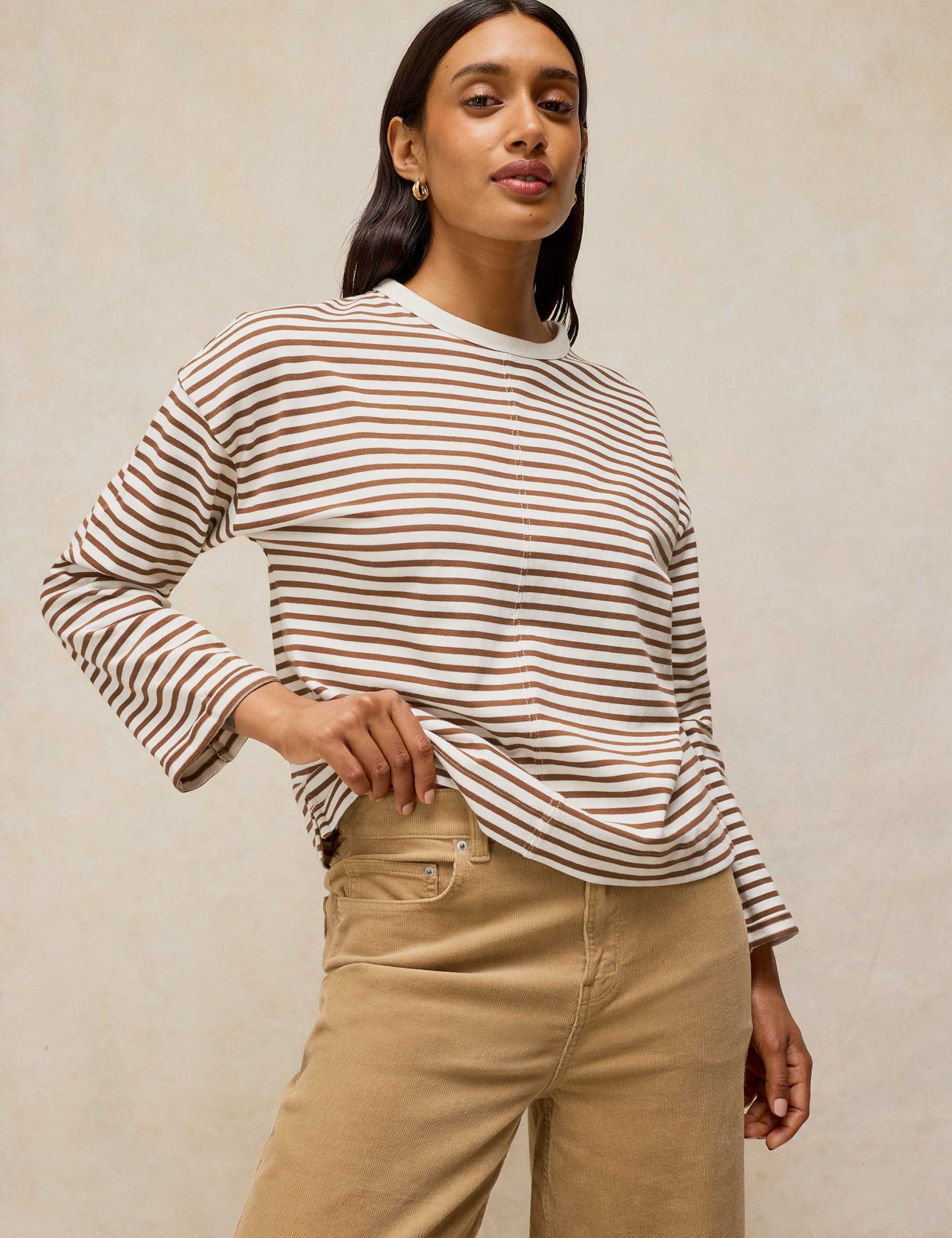 Organic Cotton Striped Regular Fit T-Shirt 3 of 6