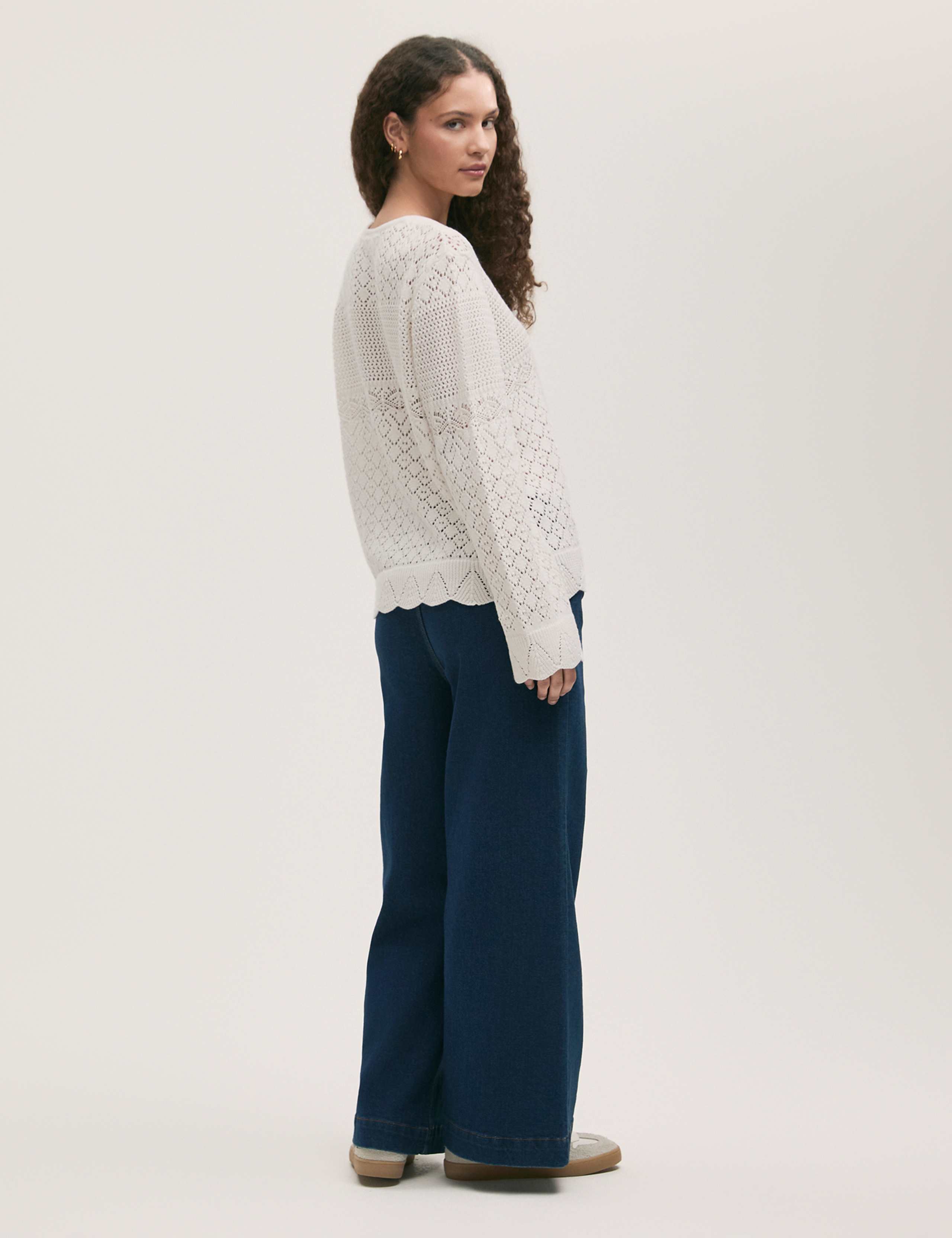 Pure Cotton Broderie Knitted Top 3 of 4