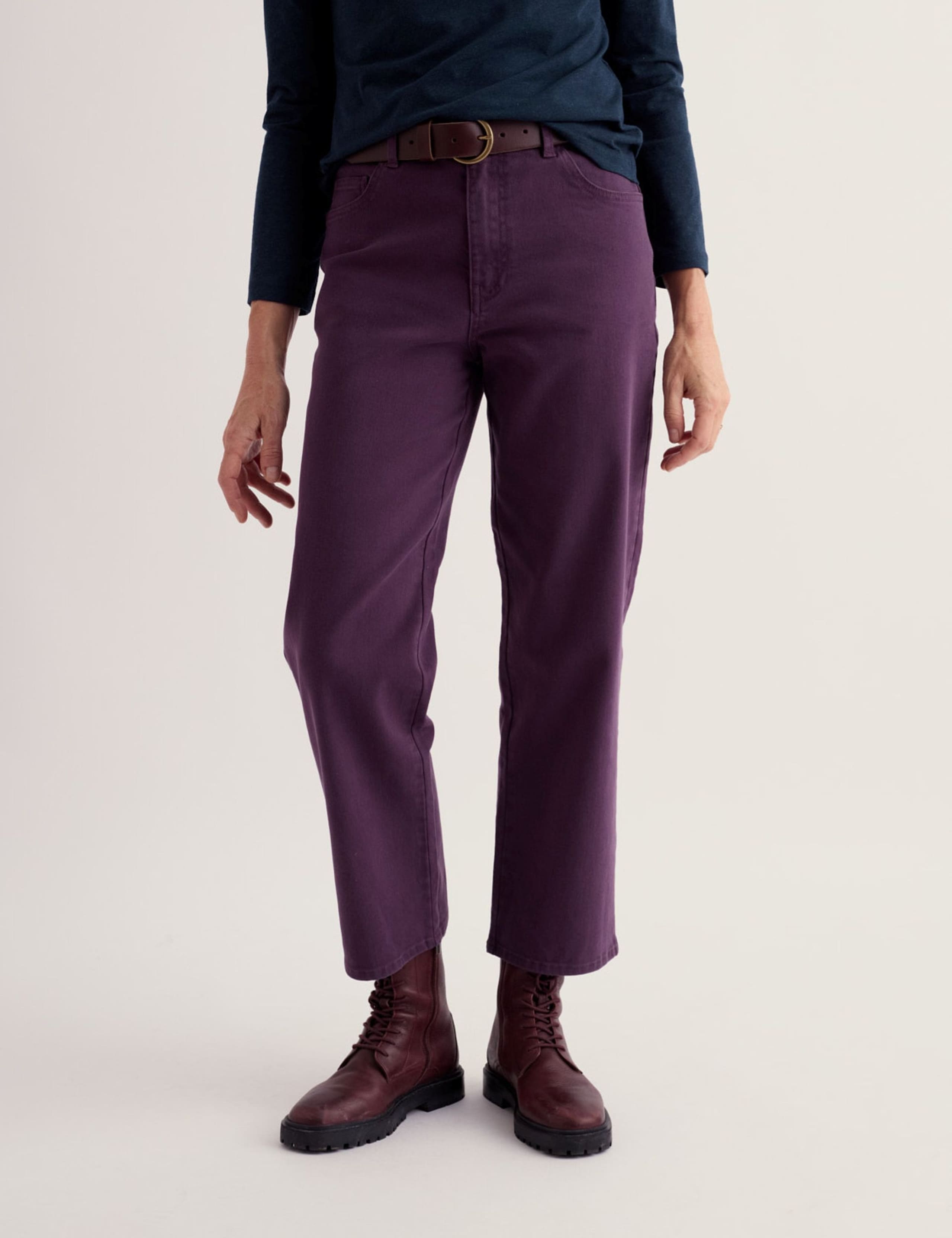 Mid Rise Straight Leg Ankle Grazer Jeans 3 of 4