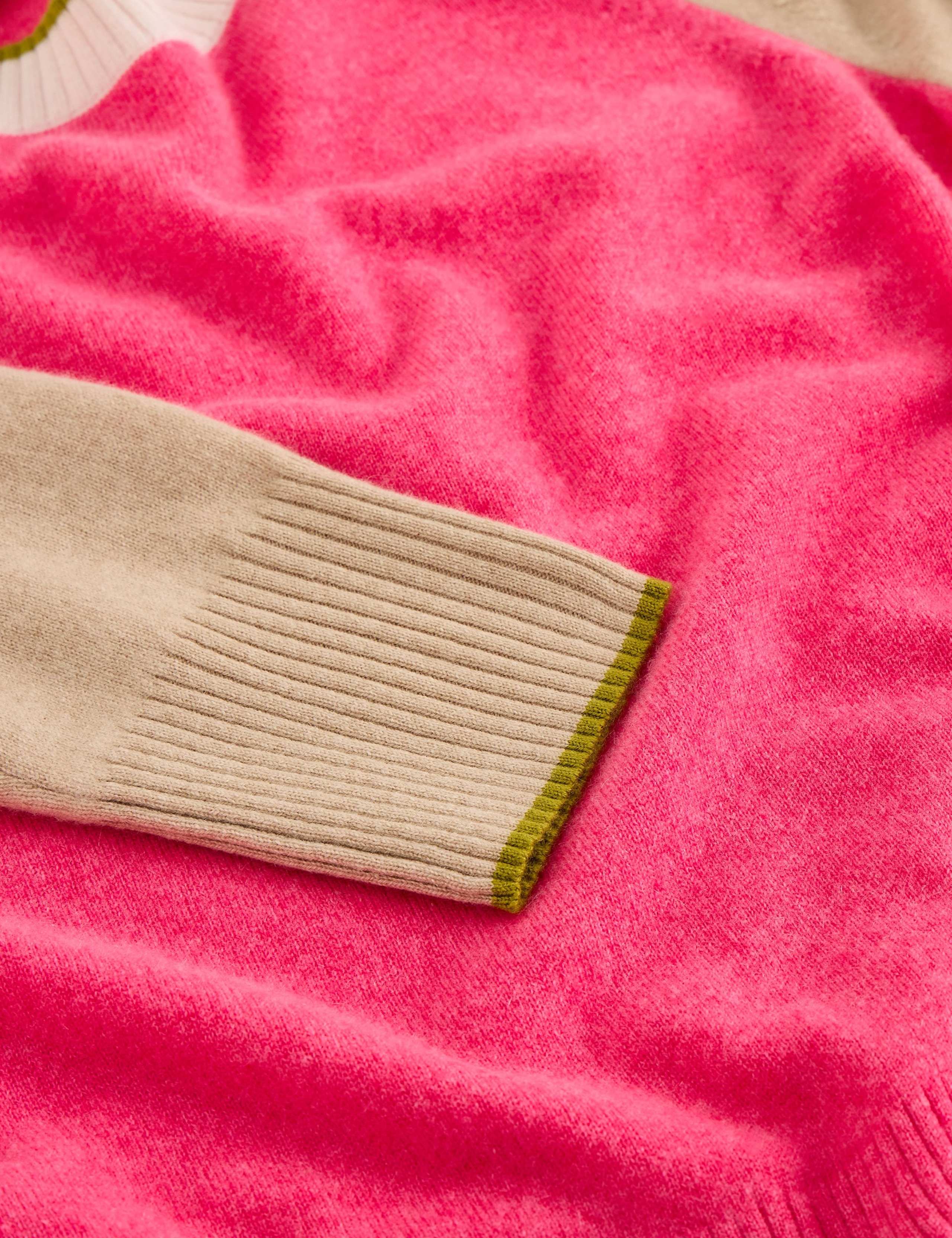 Pure Cashmere Colour Block Jumper 6 of 6