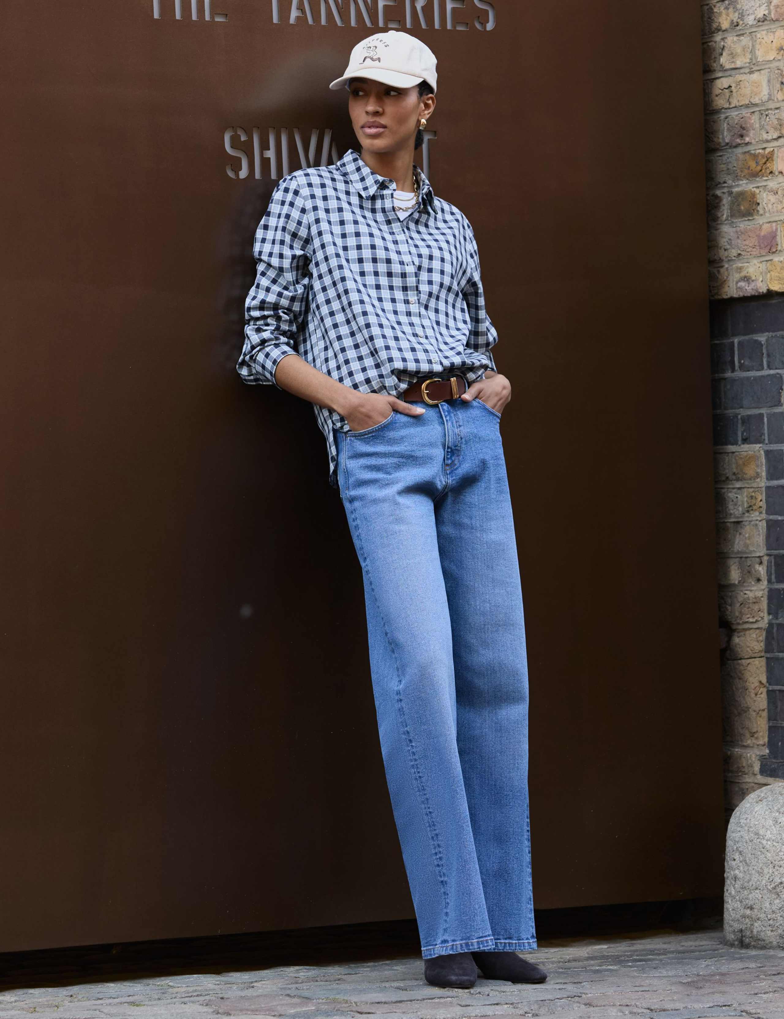 Cotton Rich Checked Collared Shirt 5 of 7