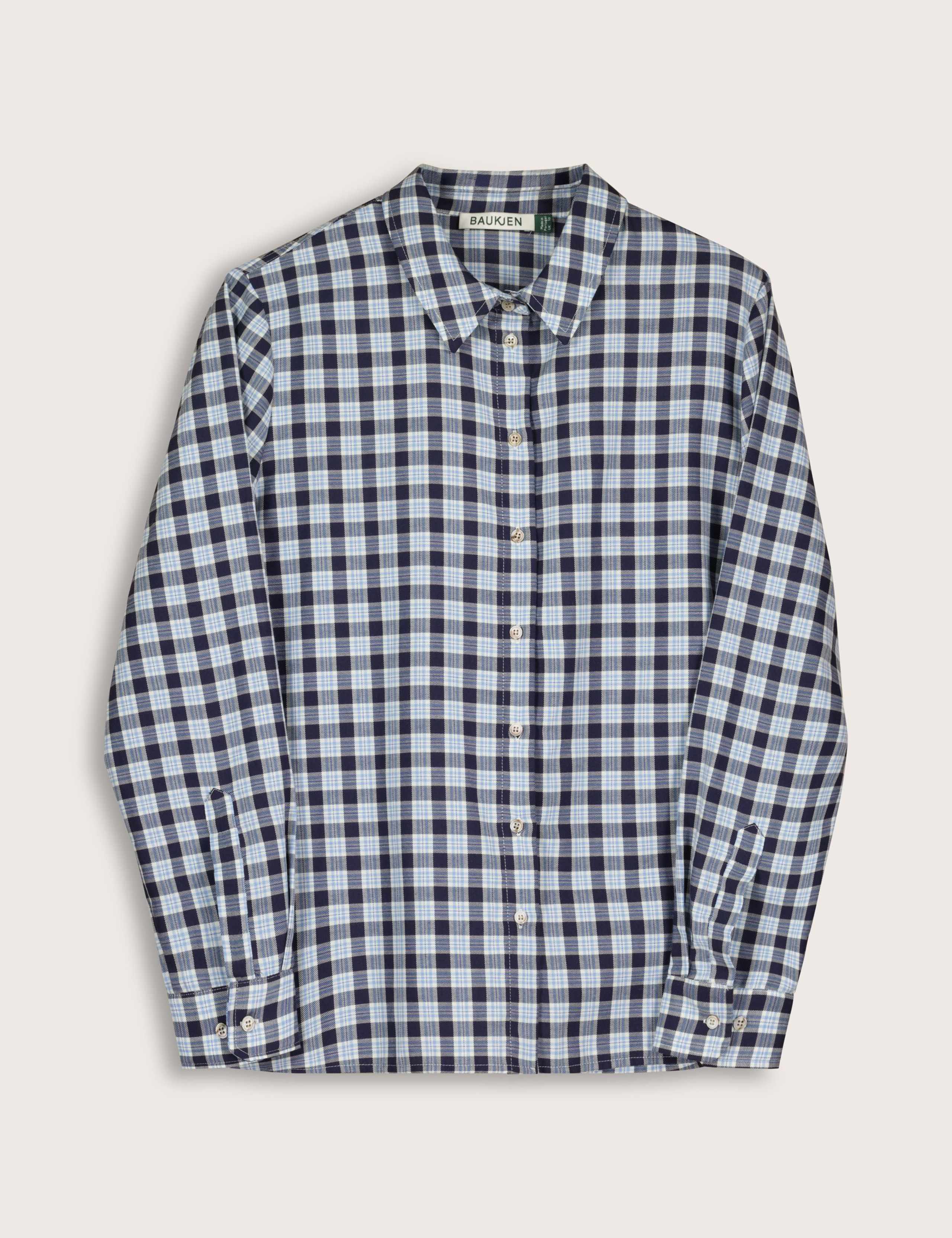 Cotton Rich Checked Collared Shirt 2 of 7