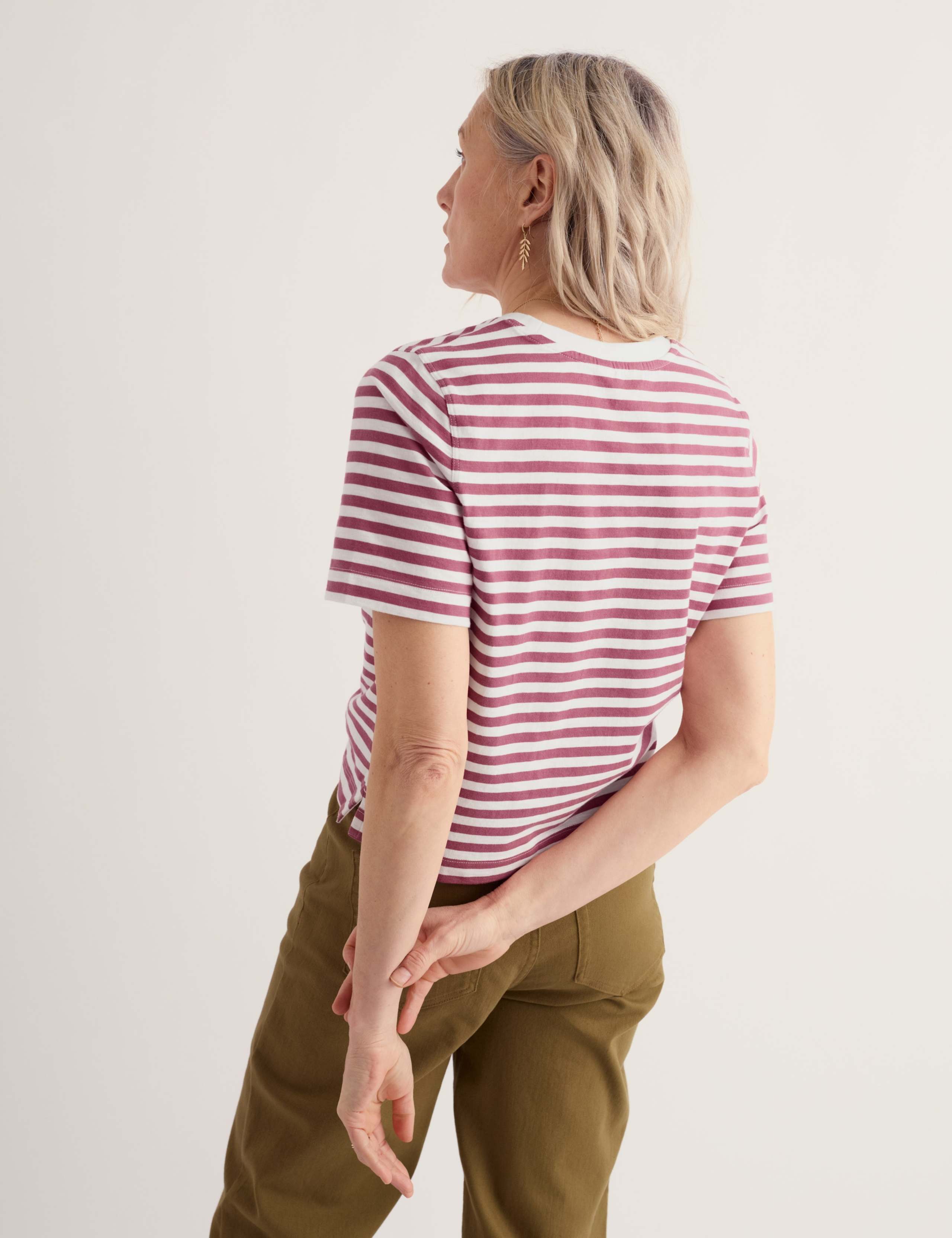 Pure Cotton Striped T-Shirt 3 of 5