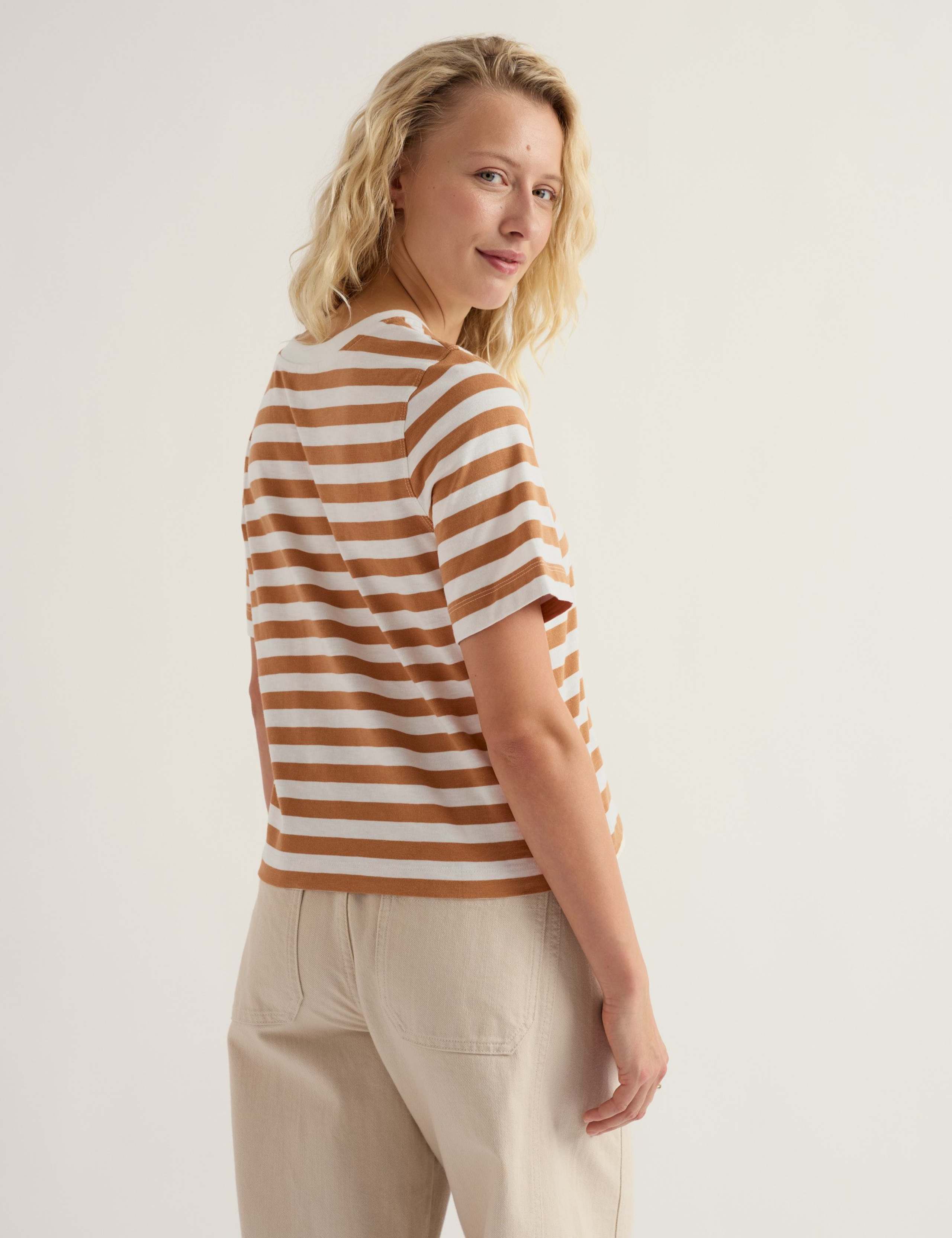 Pure Cotton Striped T-Shirt 4 of 5