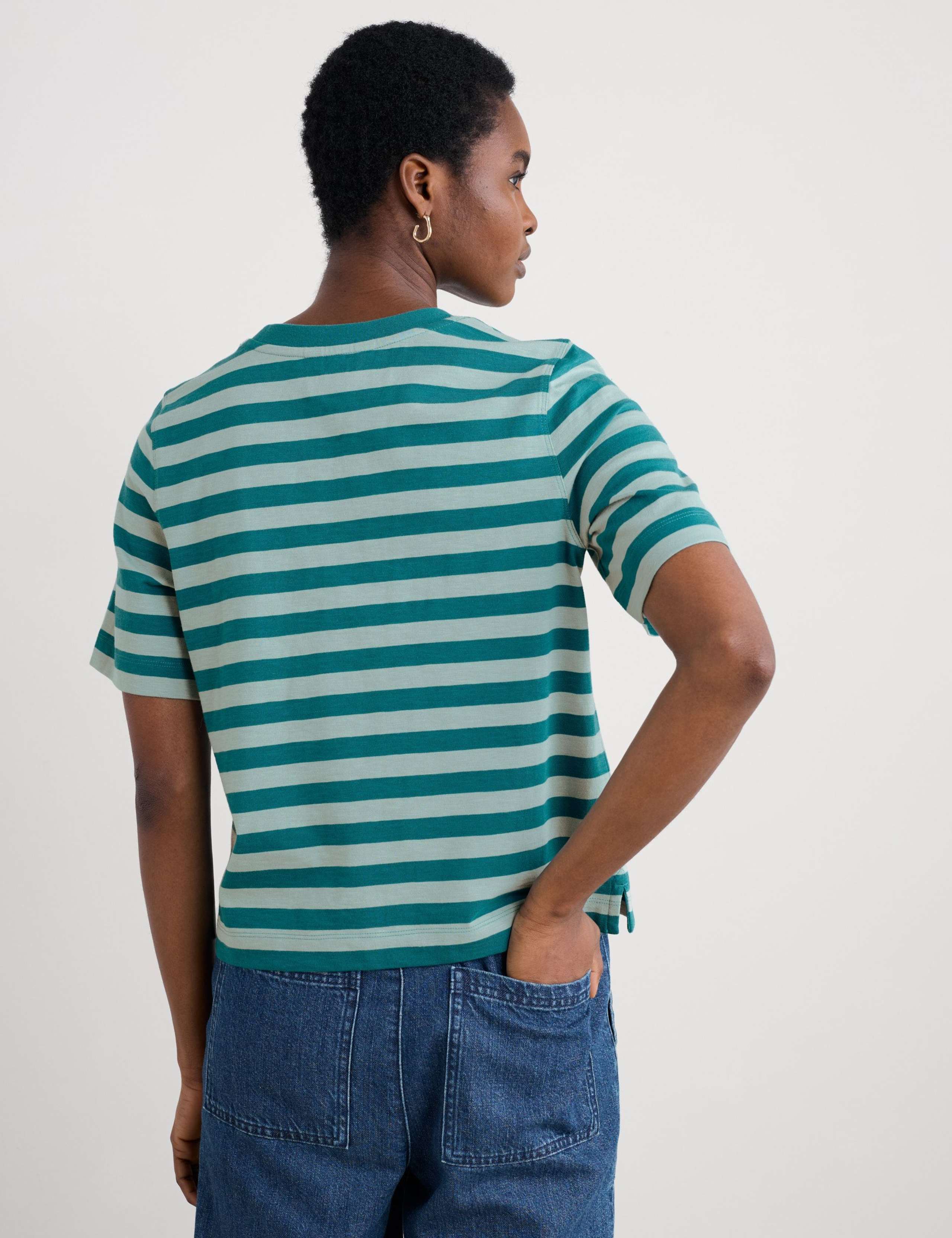 Striped Round Neck T-Shirt 3 of 5