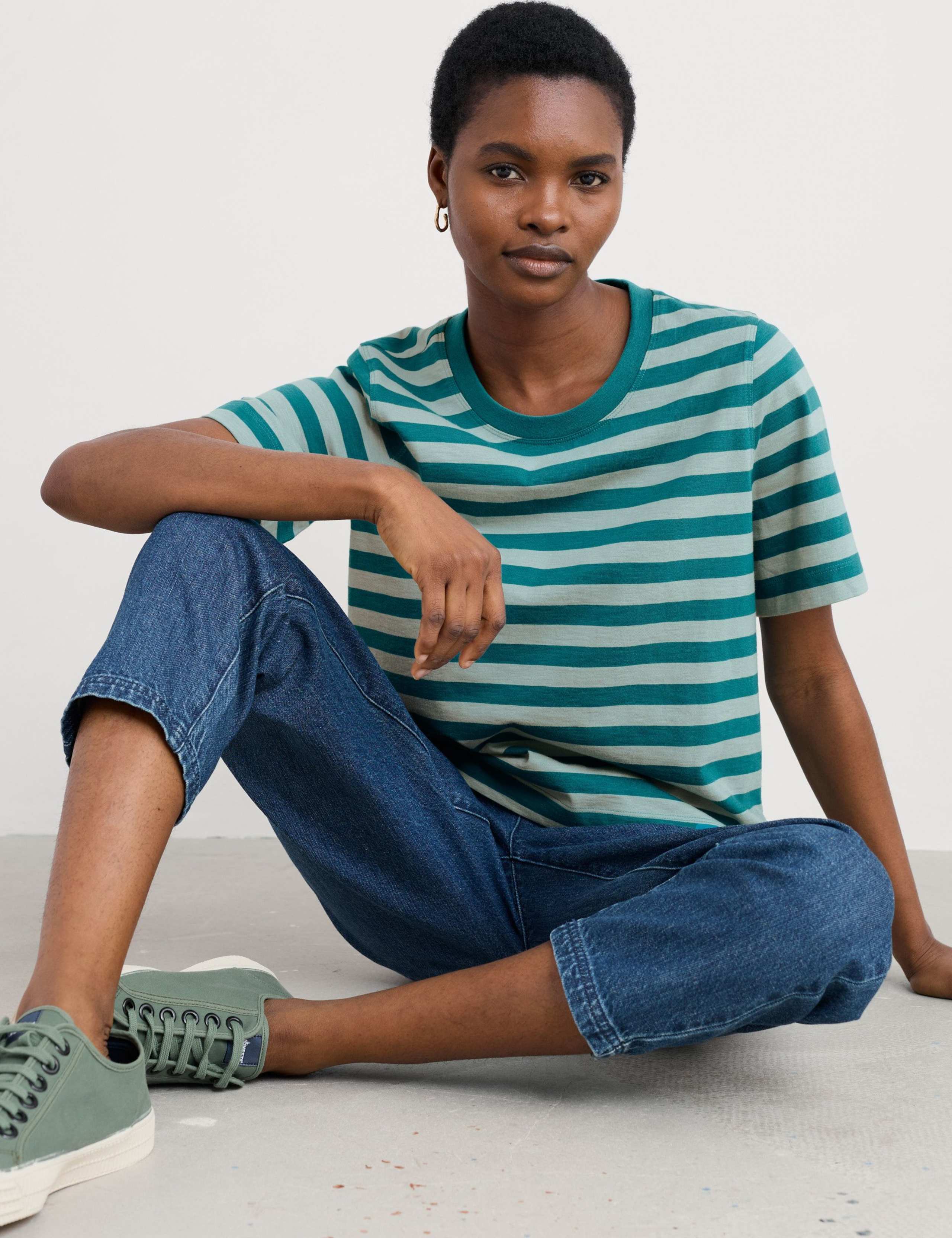 Striped Round Neck T-Shirt 4 of 5