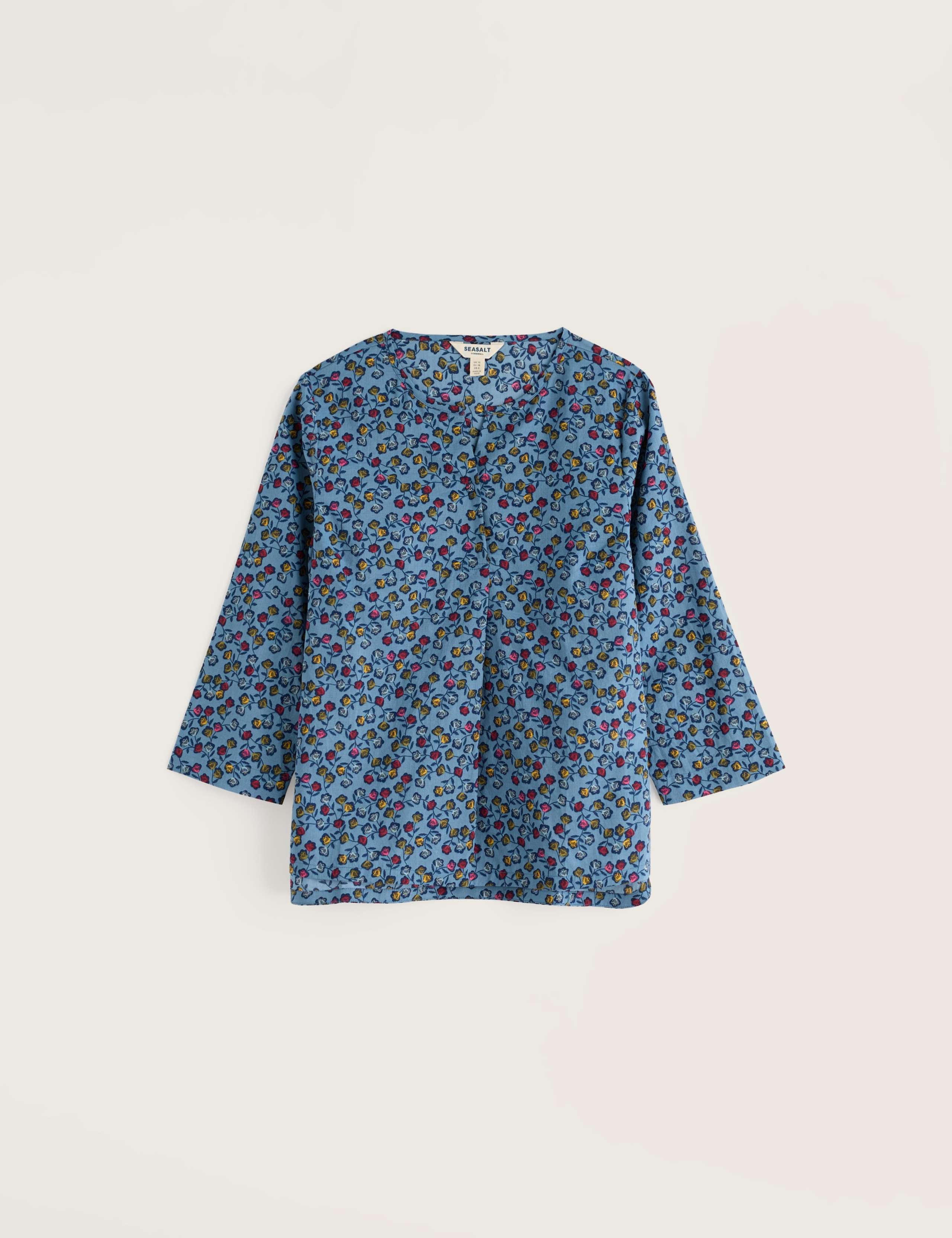 Jersey Ditsy Floral Notch Neck Top 2 of 5