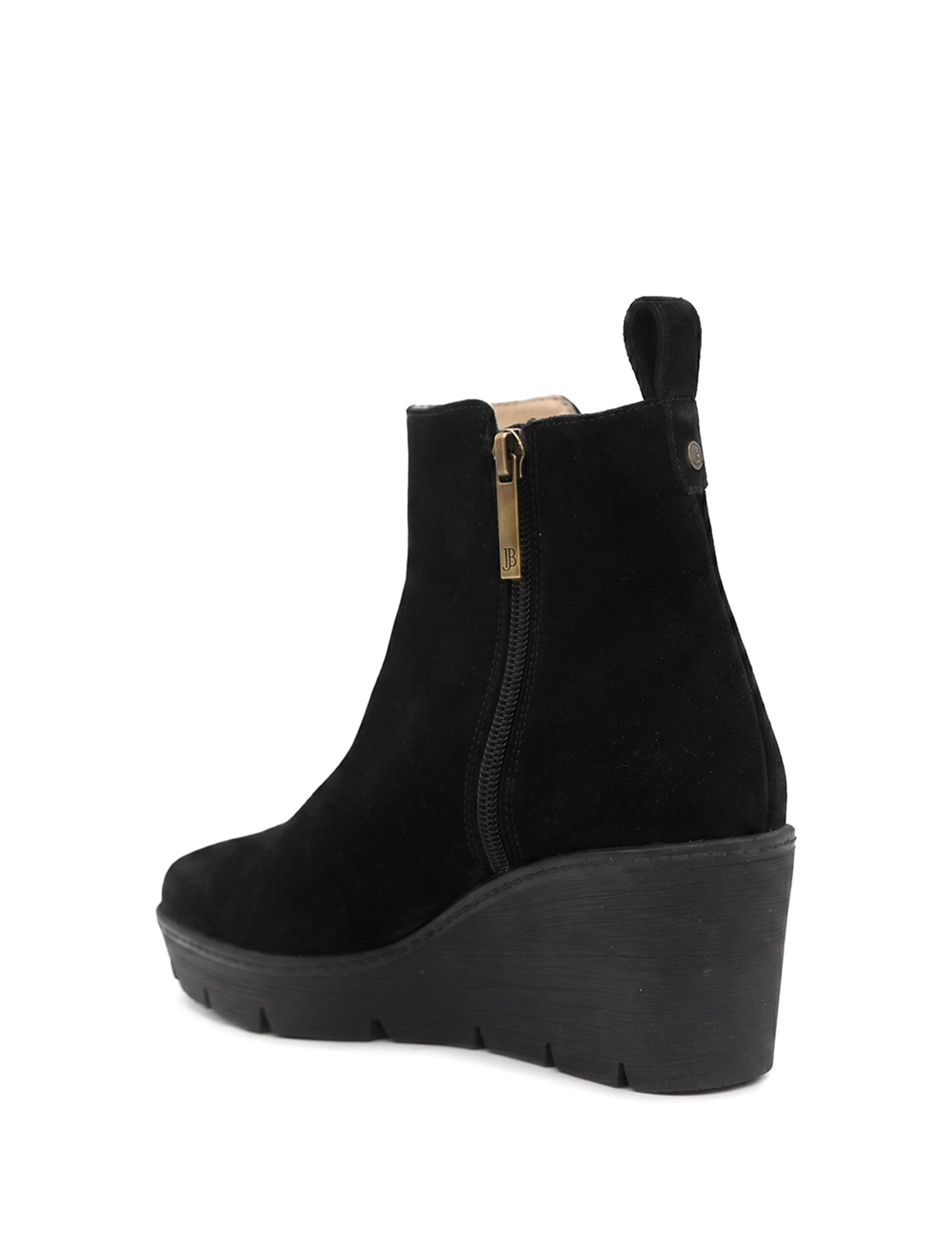 Leather Wedge Heel Ankle Boots 4 of 5