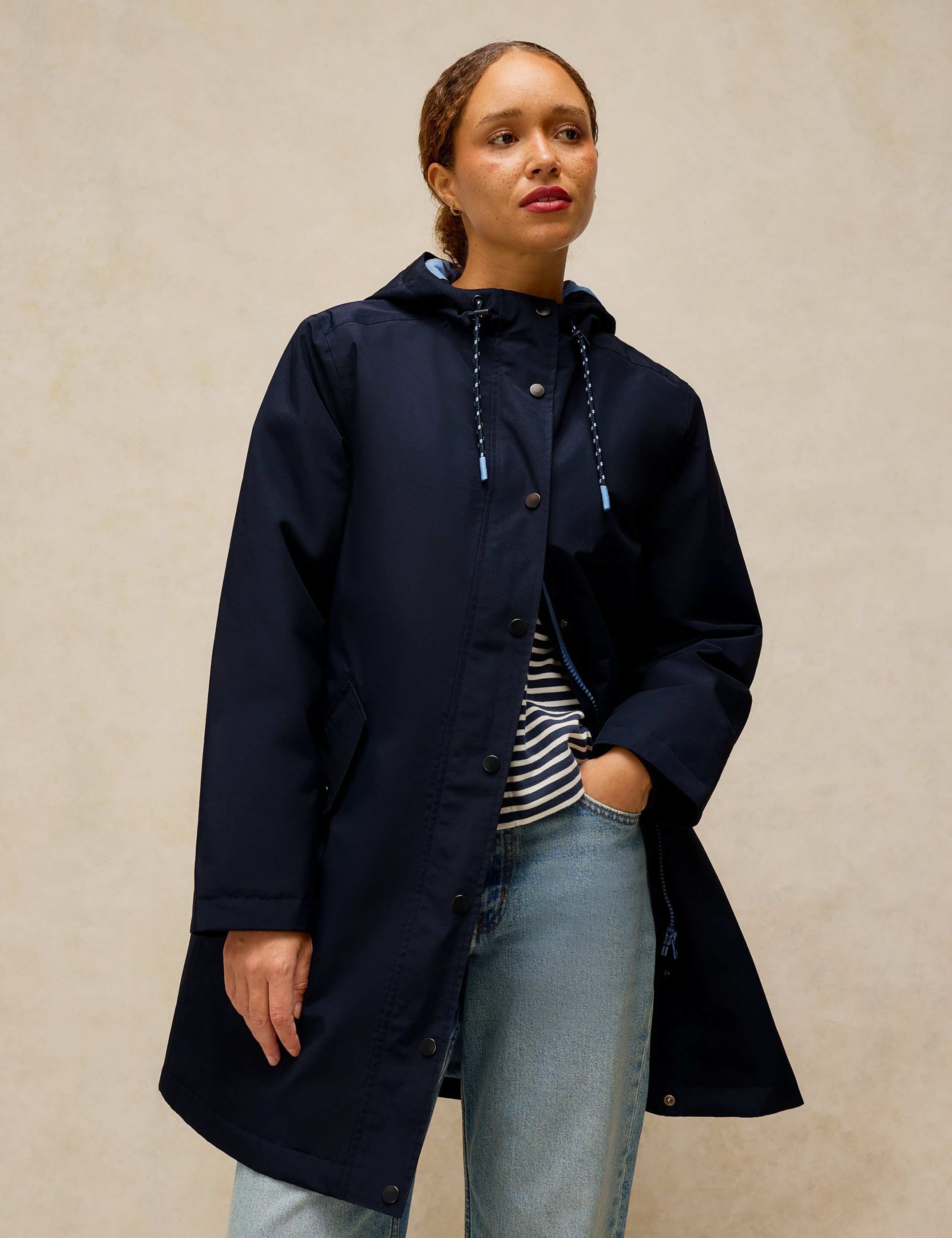 Cotton Rich Waterproof Hooded Coat 3 of 6