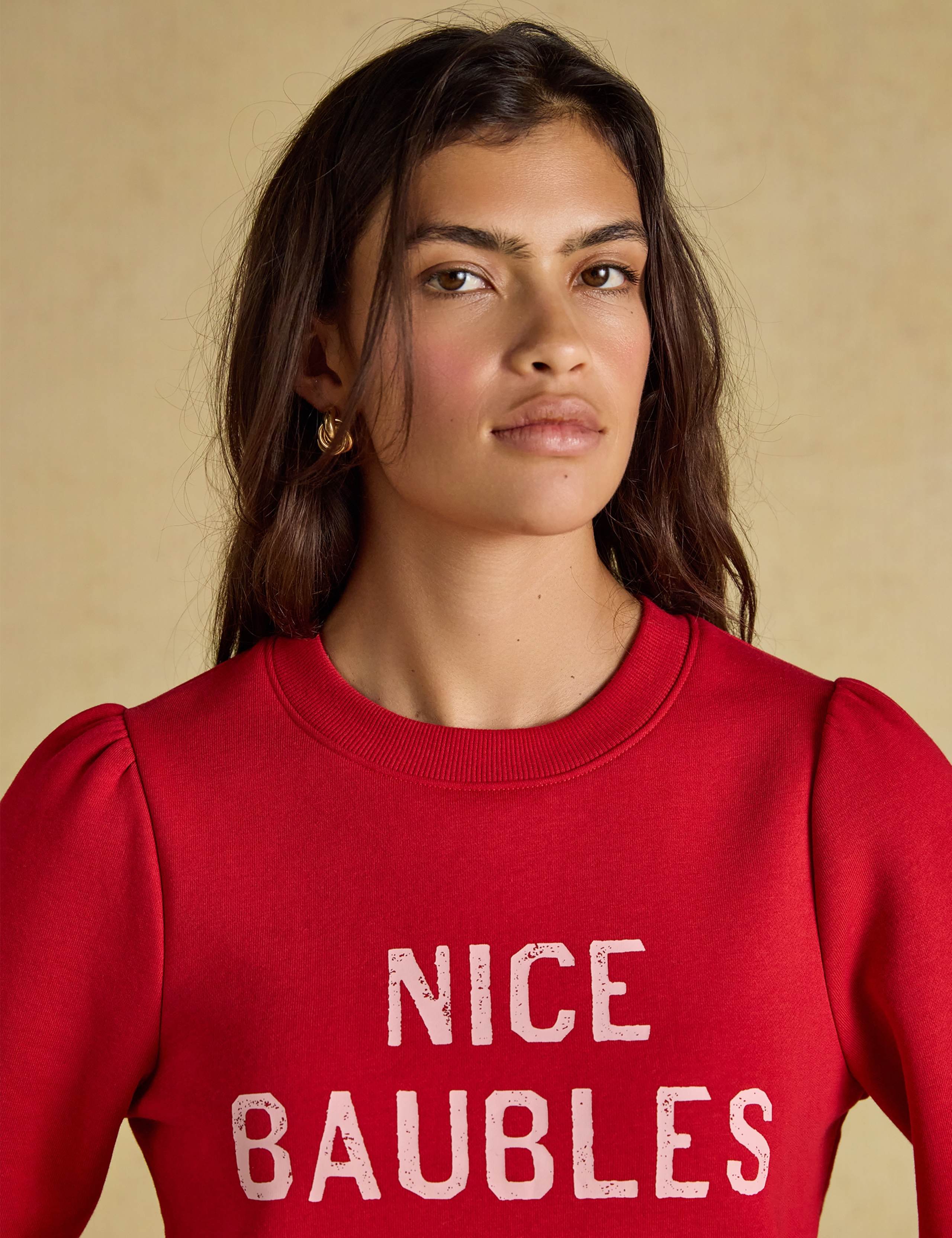 Cotton Rich Christmas Printed Sweatshirt 4 of 7