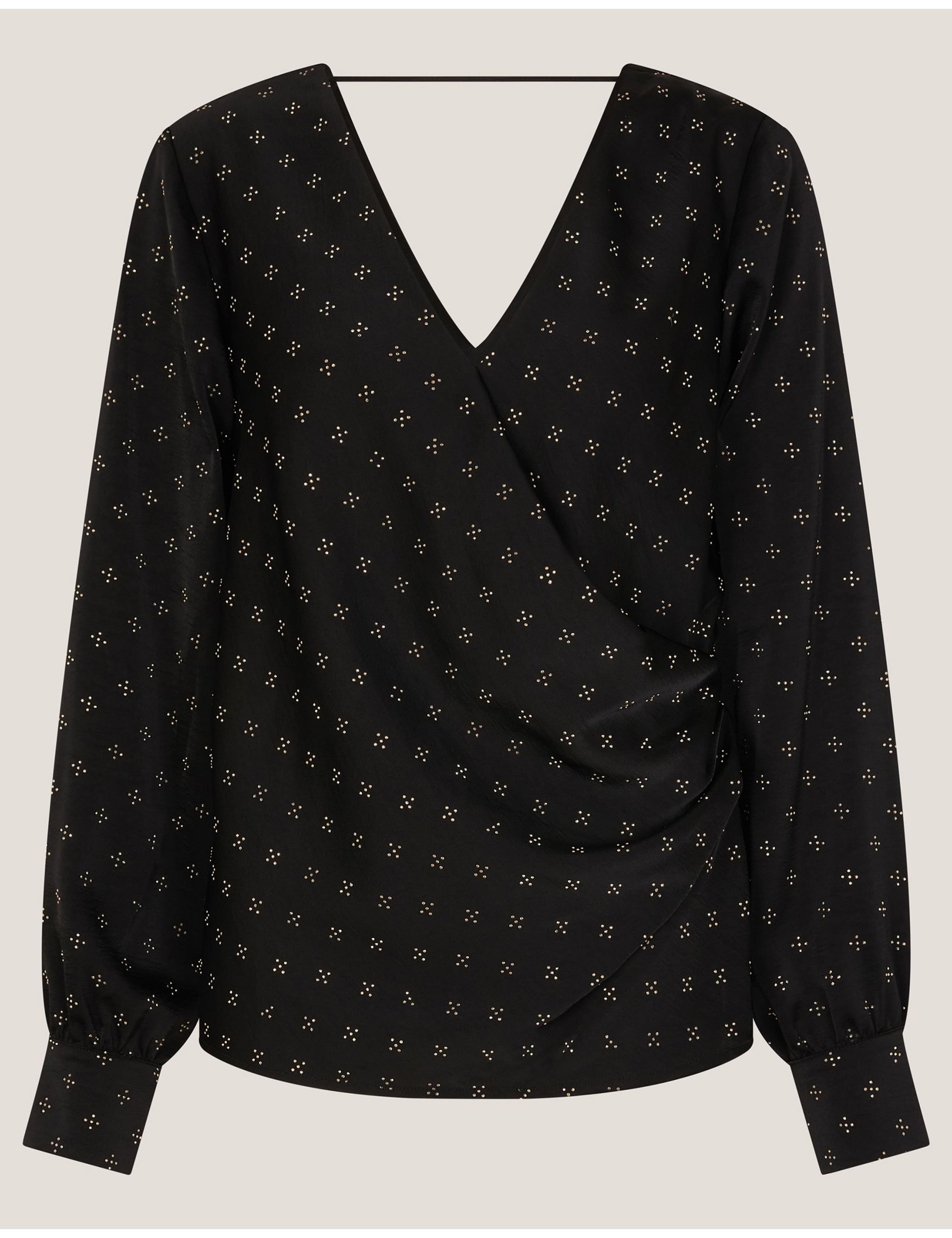 Embellished V-Neck Blouse 2 of 5