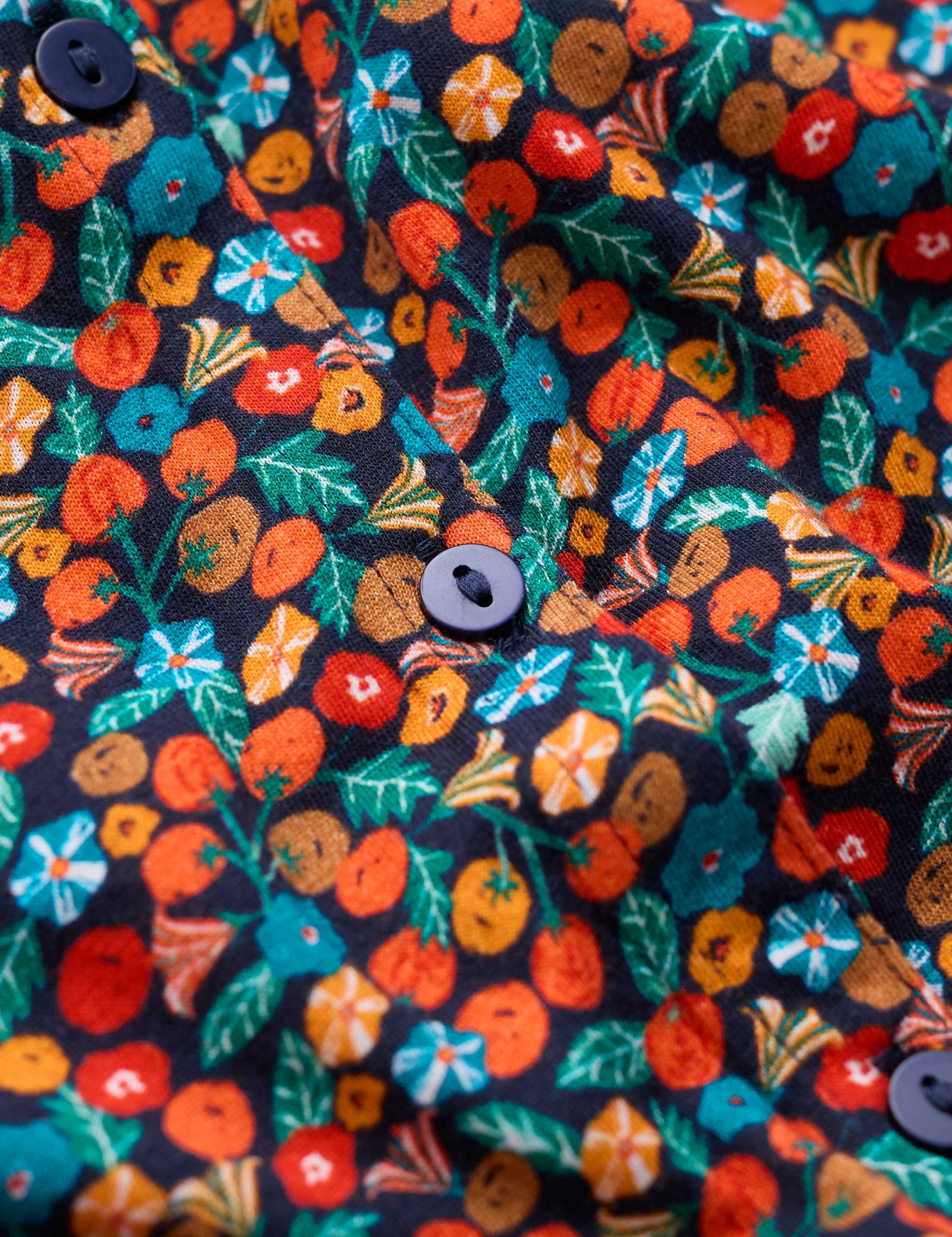 Lyocell Rich Ditsy Floral Fitted Shirt 4 of 5