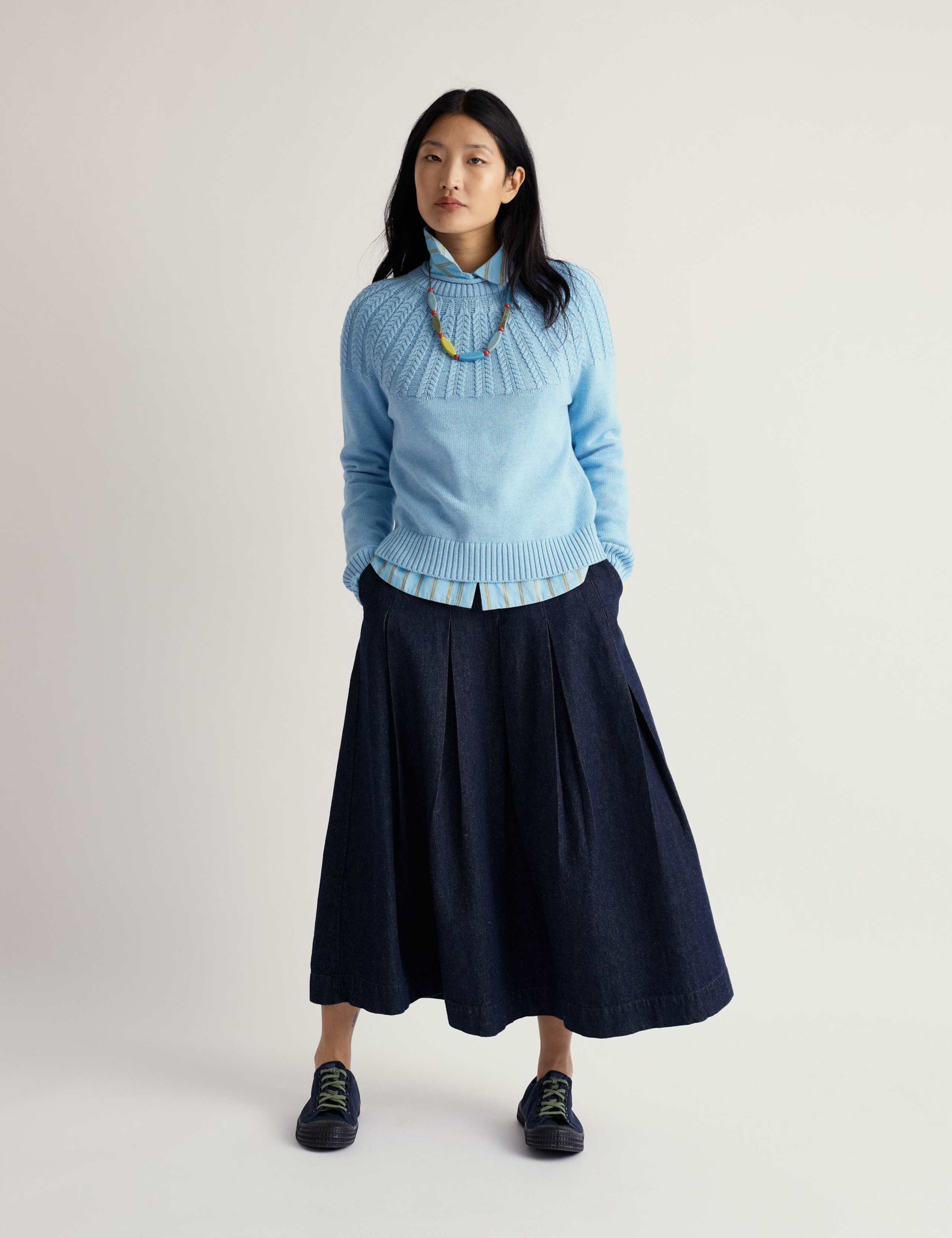 Pure Cotton Textured Relaxed Jumper 3 of 5