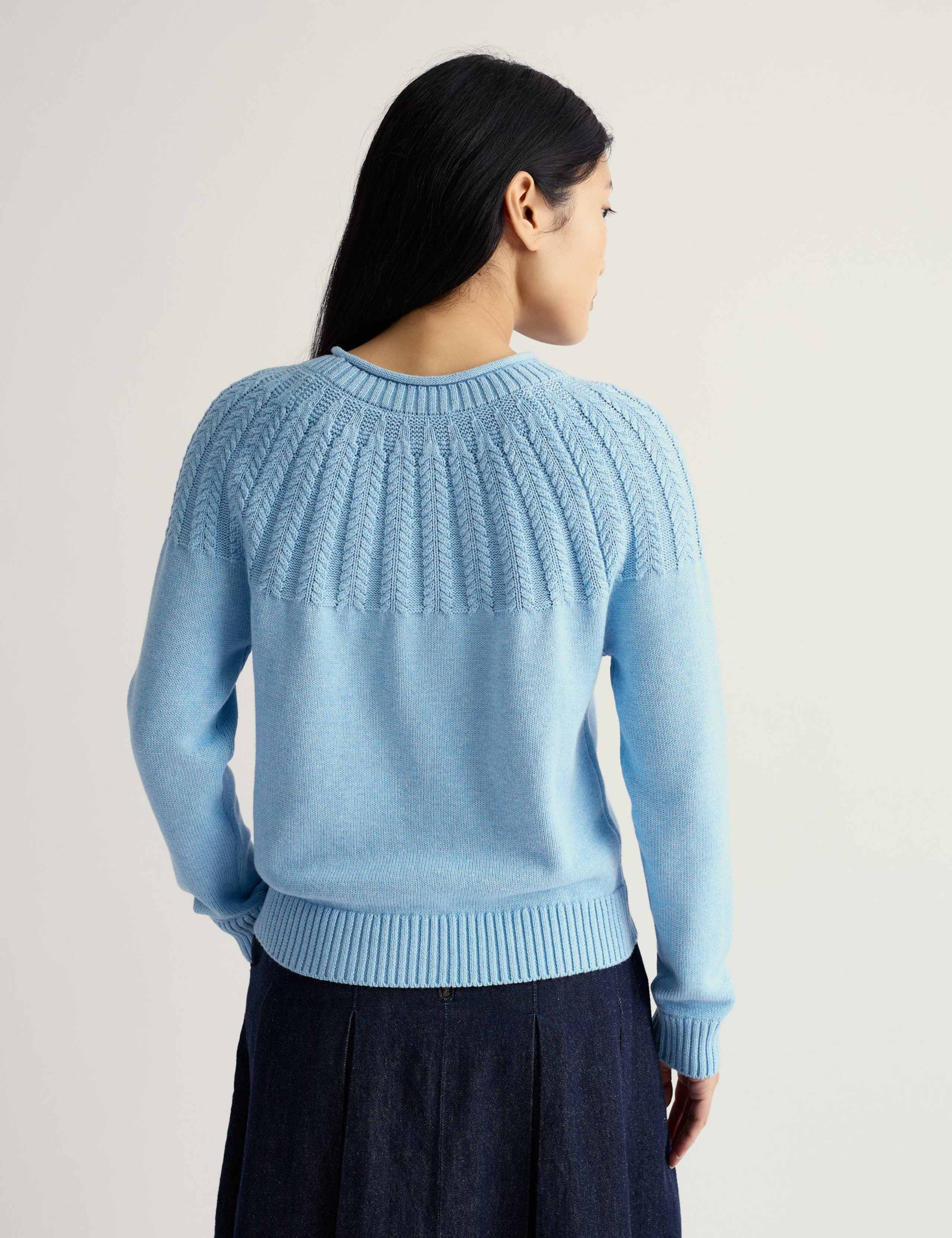 Pure Cotton Textured Relaxed Jumper 4 of 5