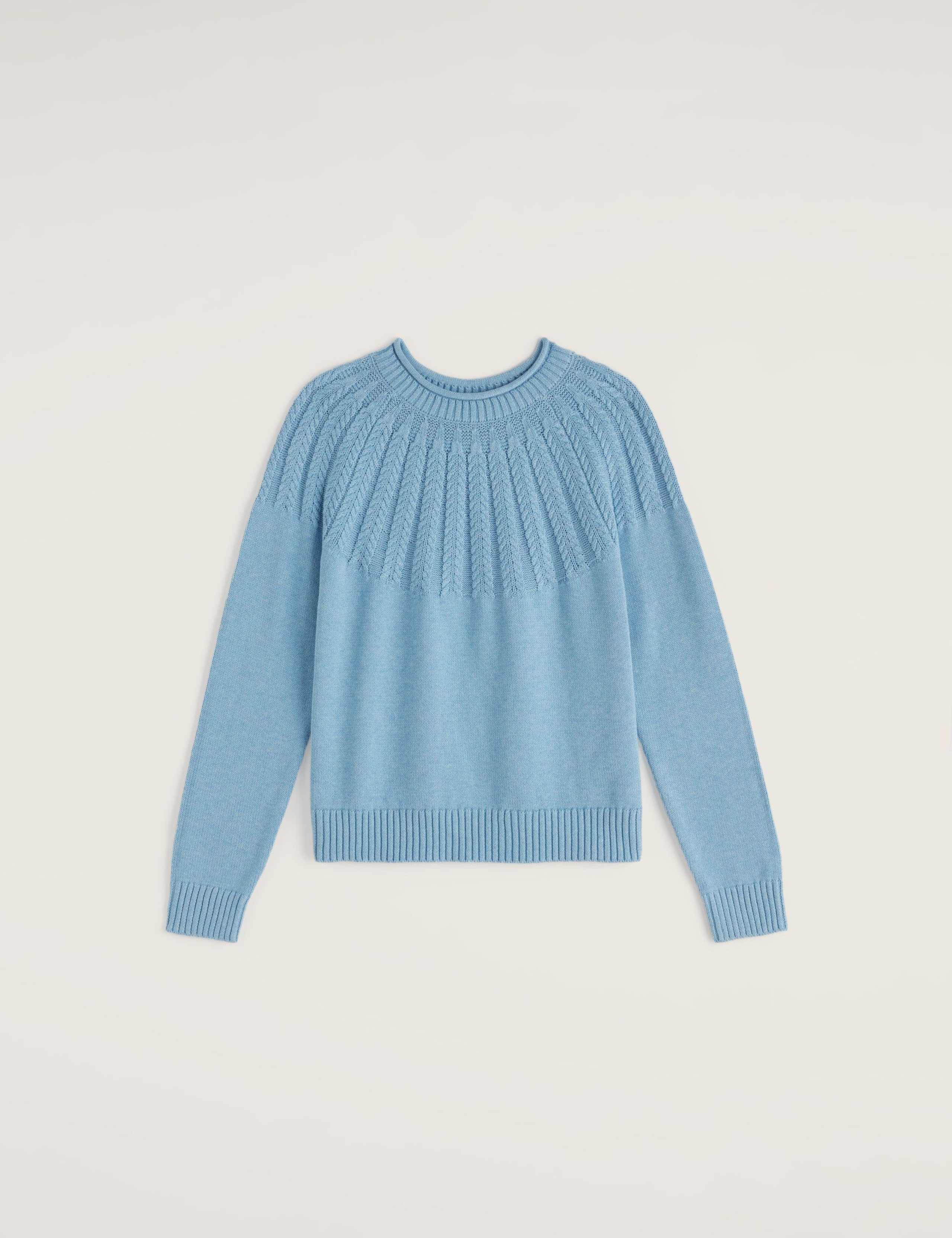 Pure Cotton Textured Relaxed Jumper 2 of 5