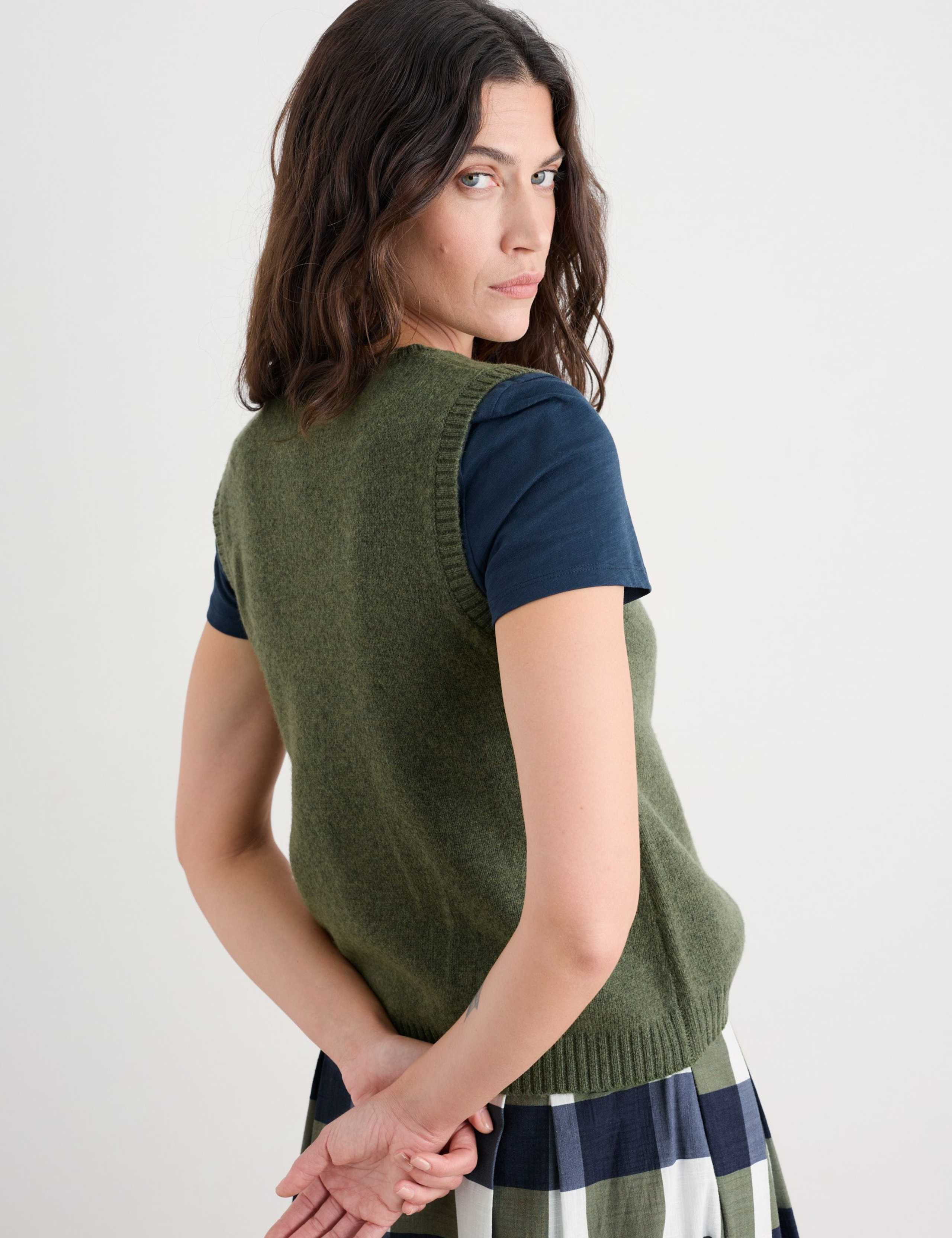 Wool Rich Knitted Vest 2 of 3