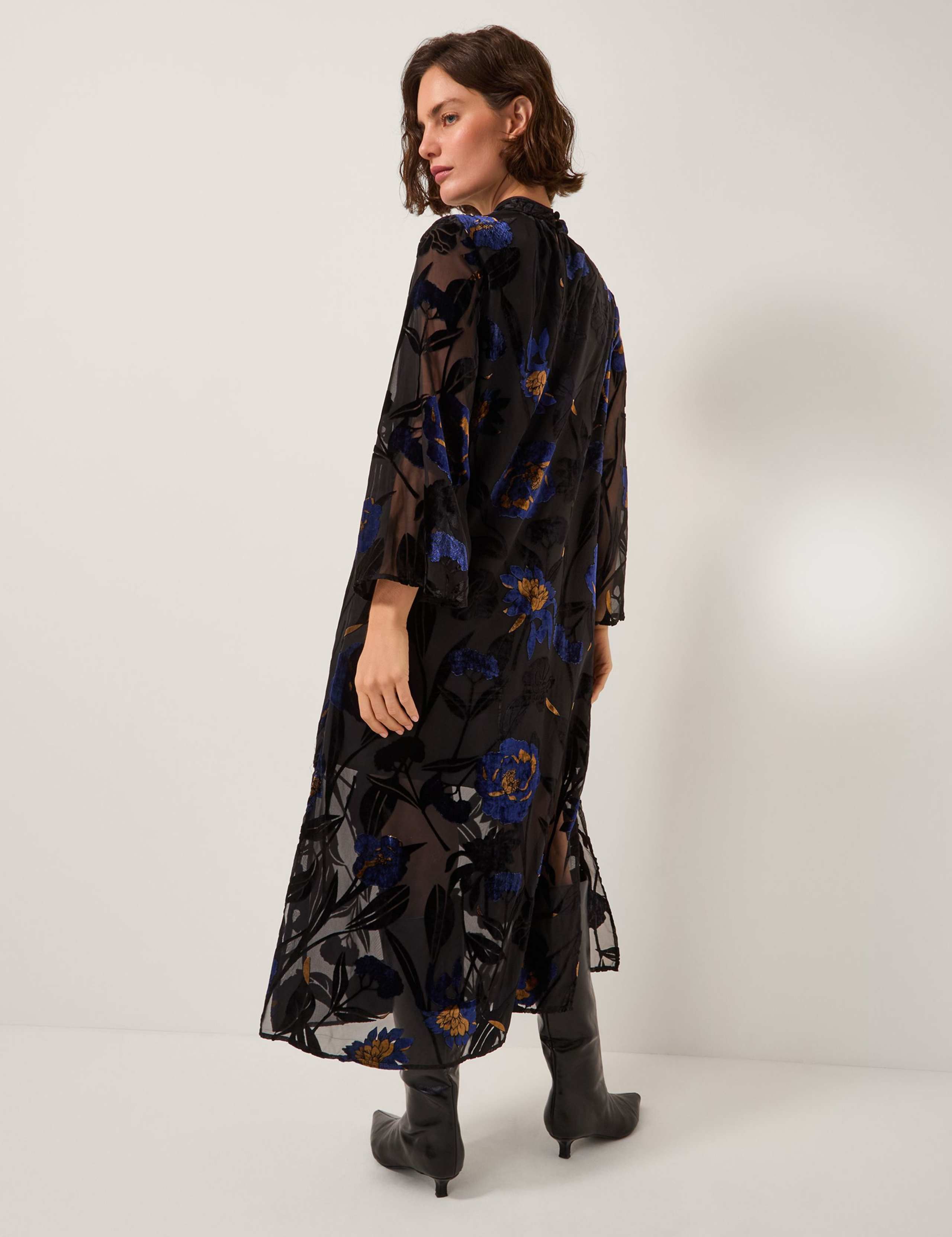 Floral Bandeau High Neck Maxi Dress 5 of 6