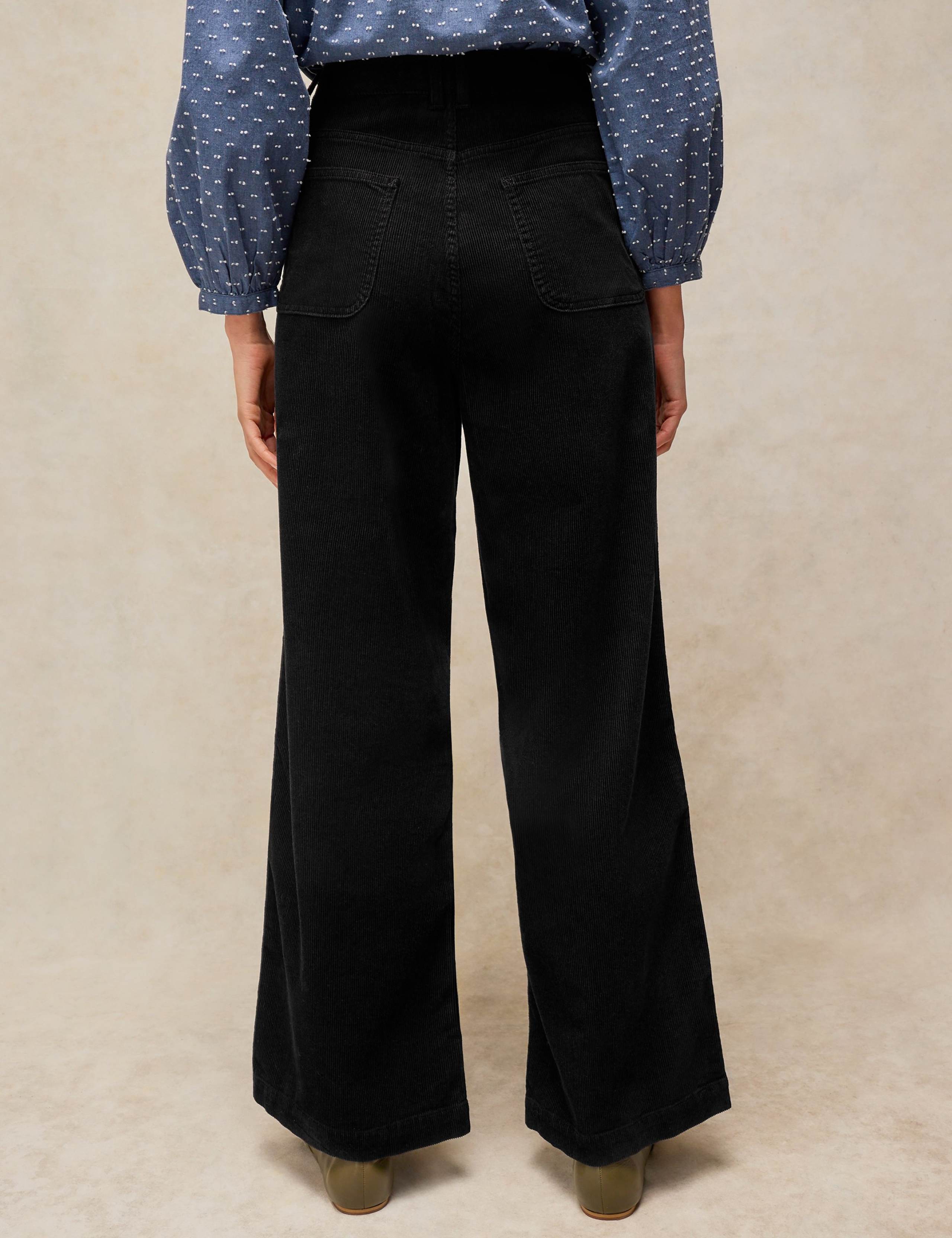Tia Cord Zip Detail Wide Leg Trousers 5 of 6