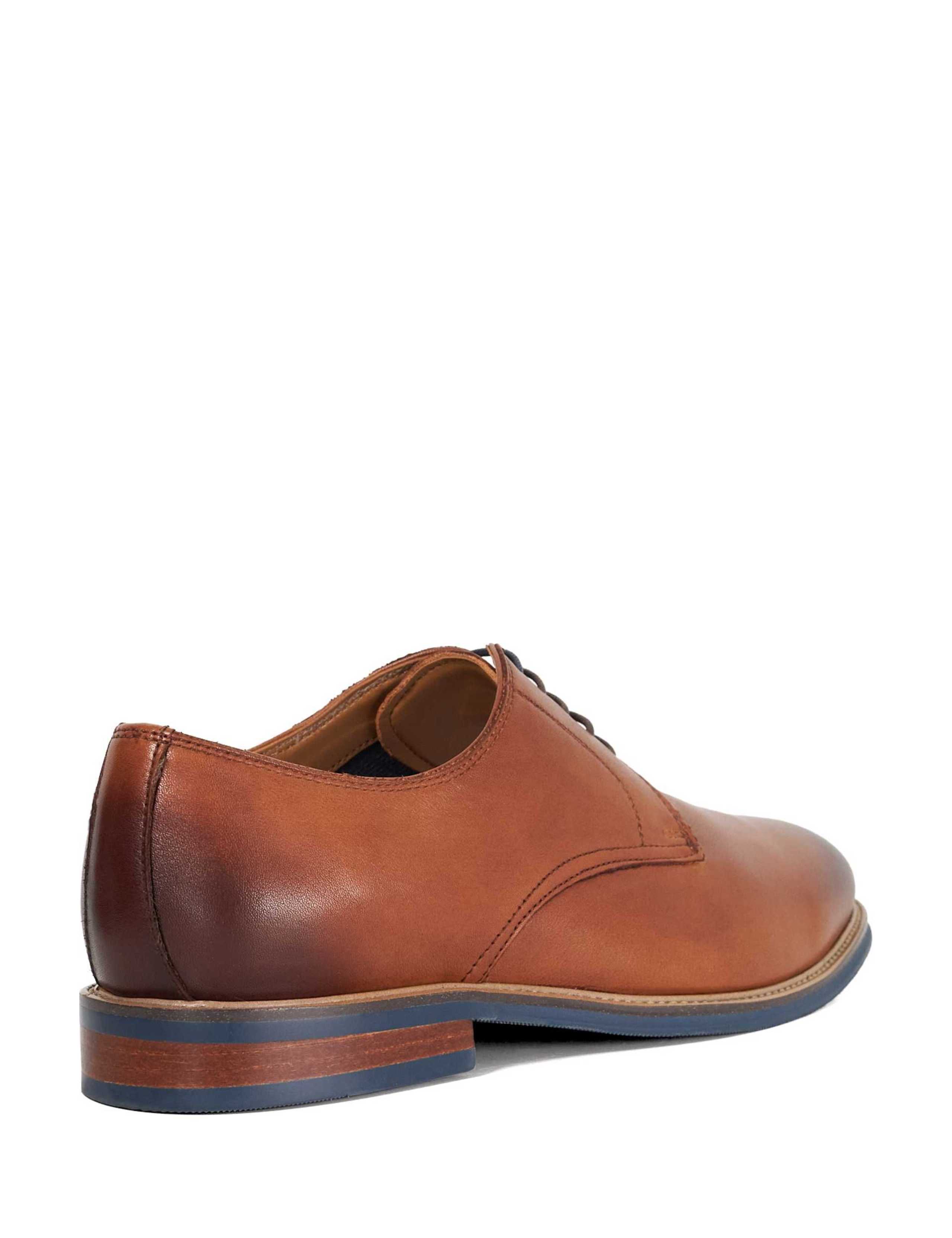 Wide Fit Leather Derby Shoes 3 of 5