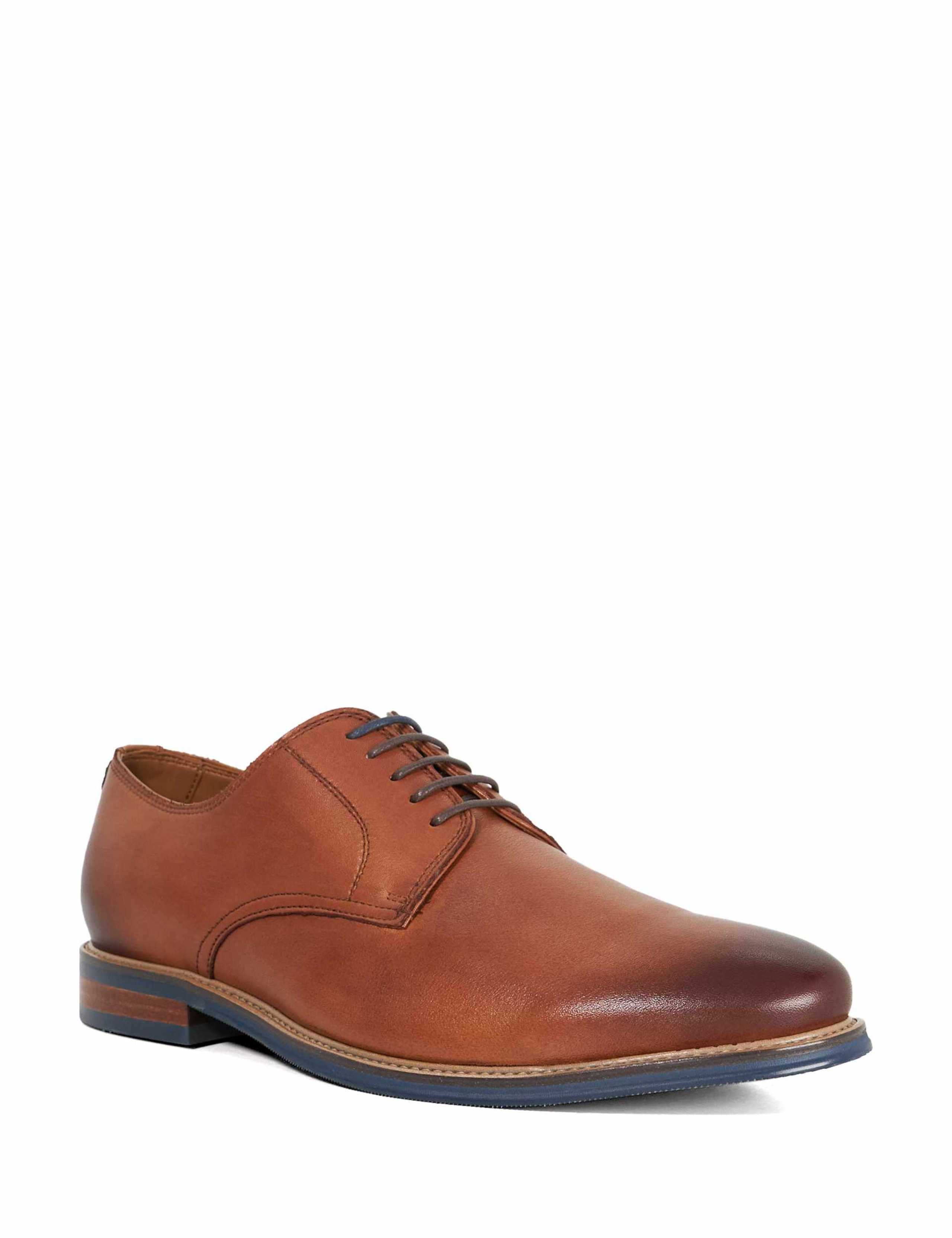 Wide Fit Leather Derby Shoes 4 of 5