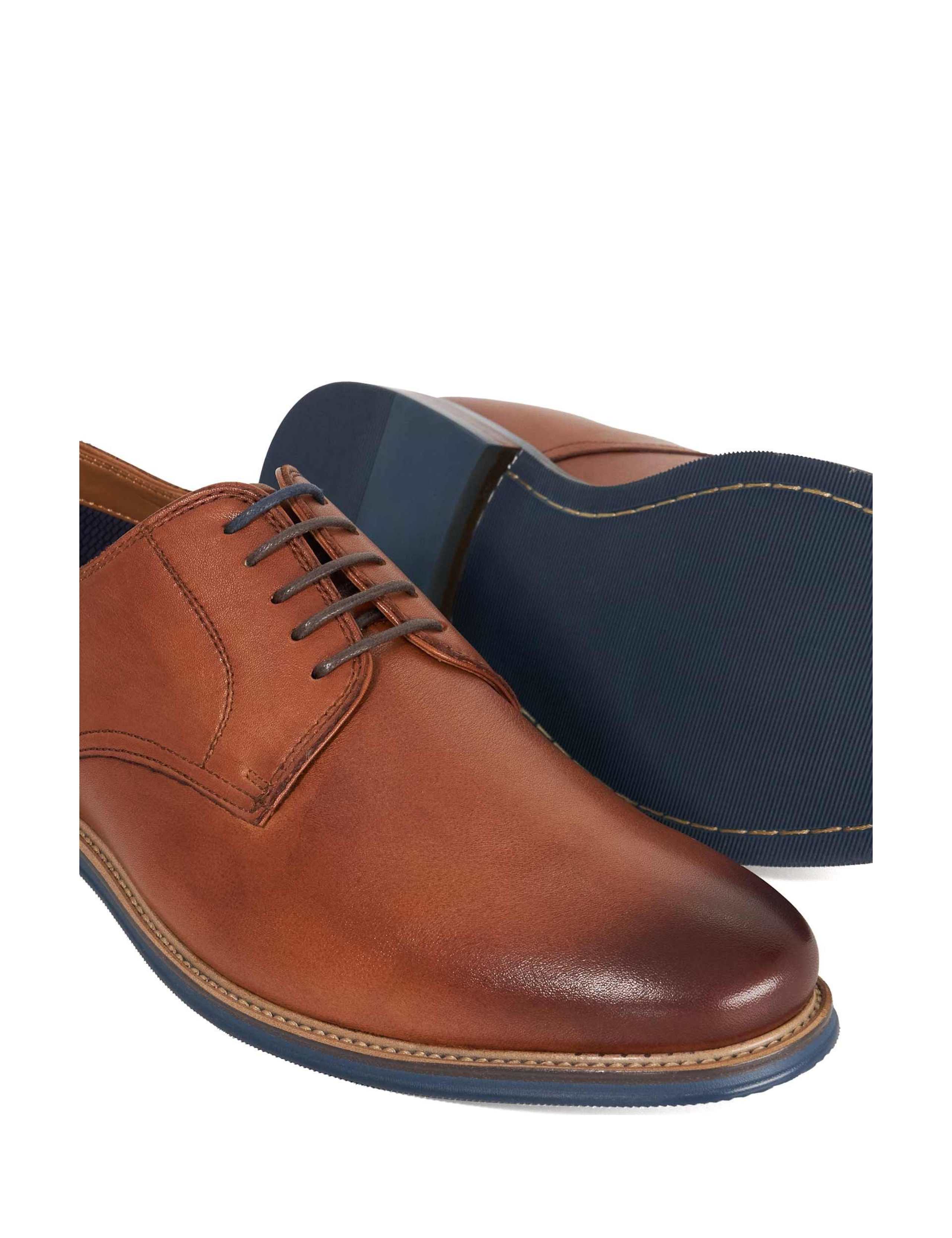 Wide Fit Leather Derby Shoes 5 of 5